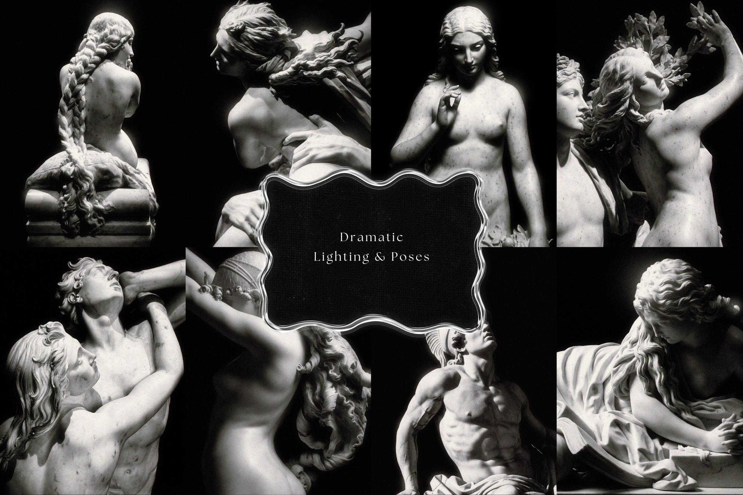 Classical Sculpture Stock Photo Bundle 7