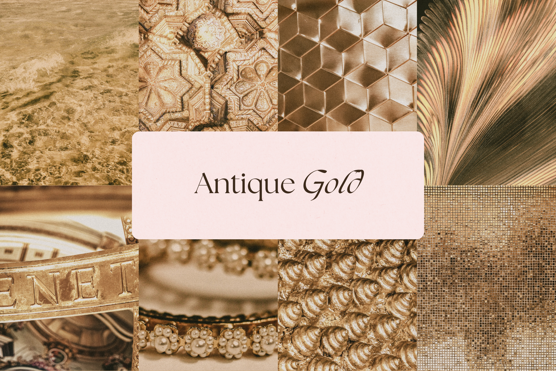 Celestial Gold Stock Photo Bundle 5