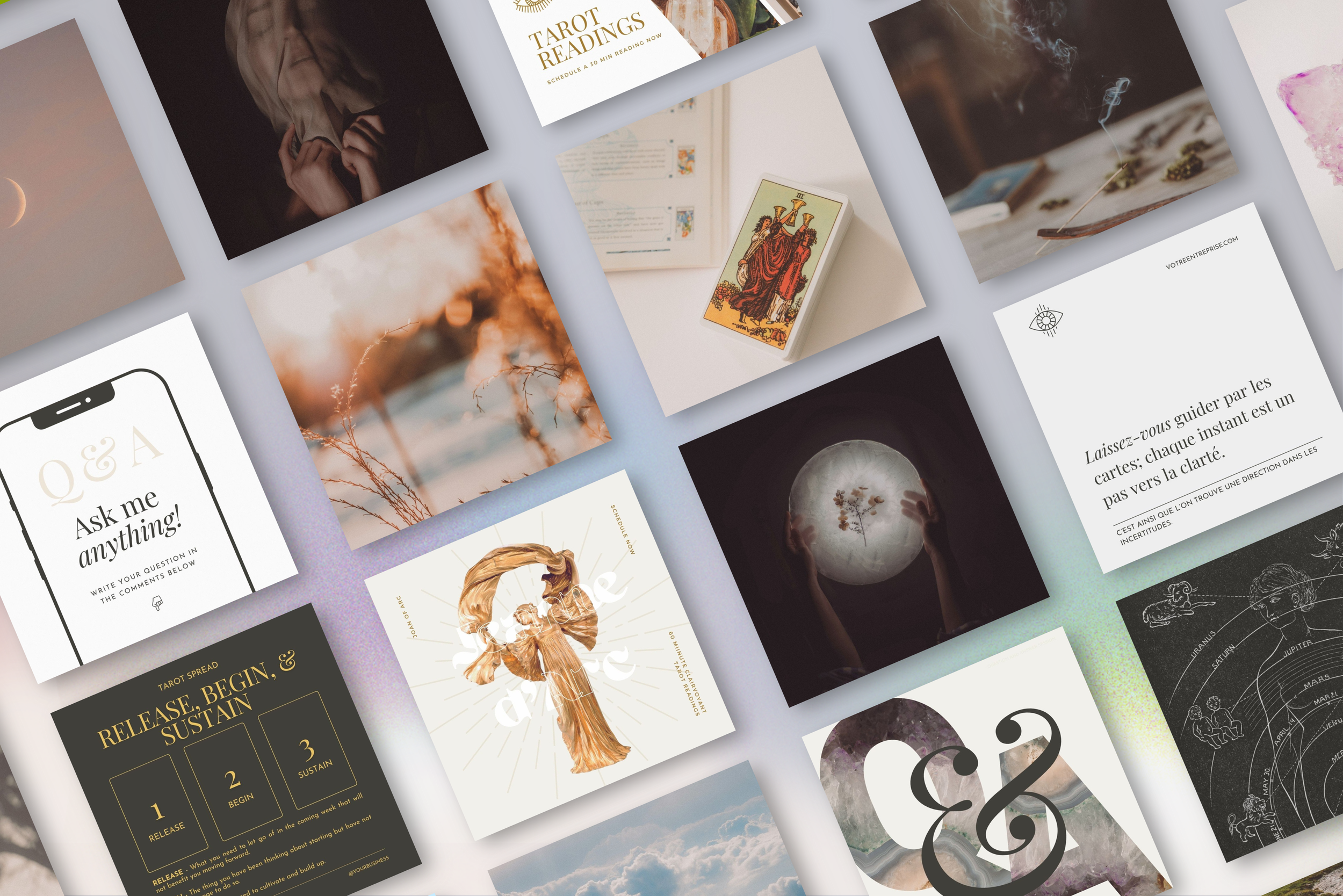 Tarot Reader Canva Template Bundle 14