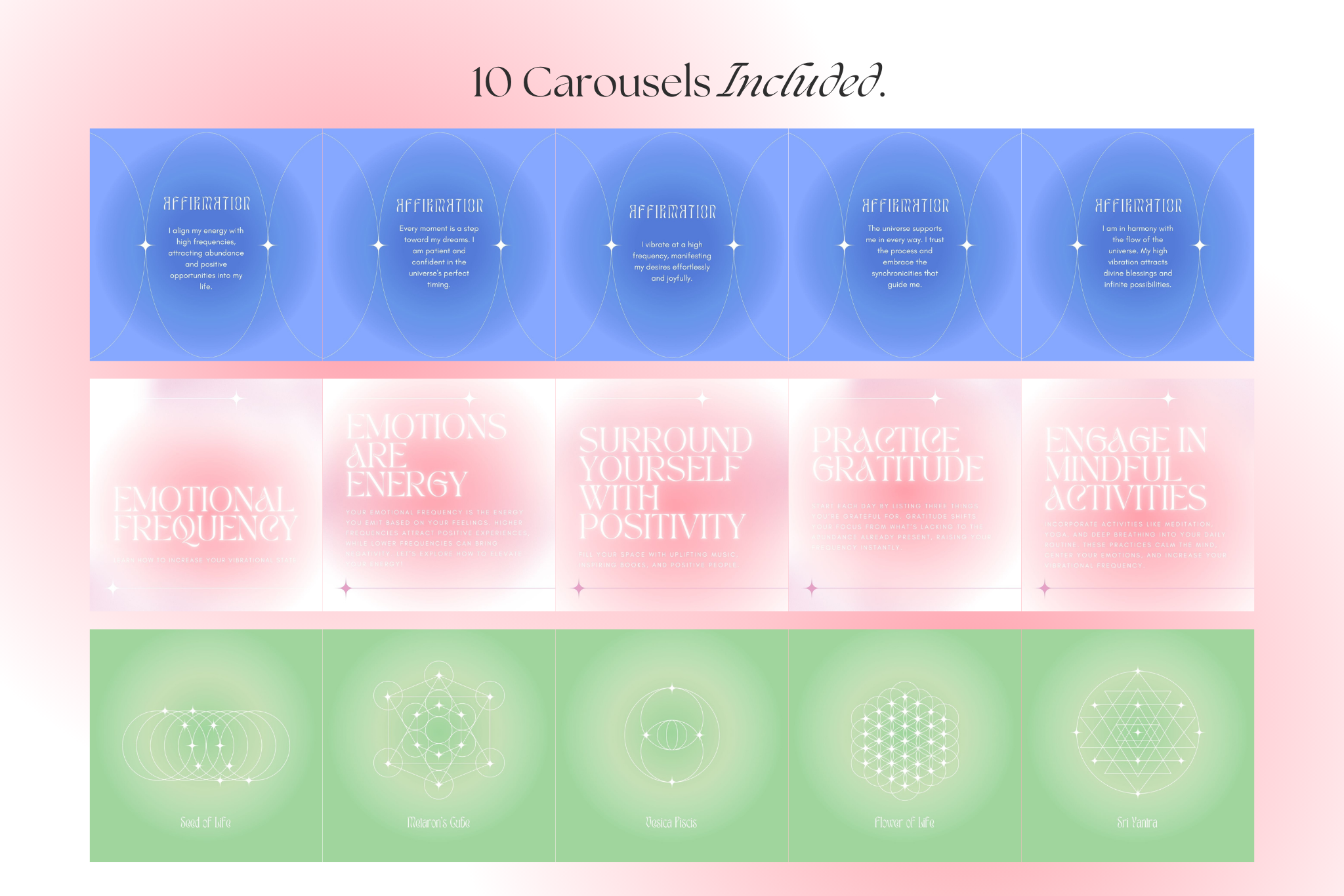 Divine Timing Canva Social Media Template Bundle 12
