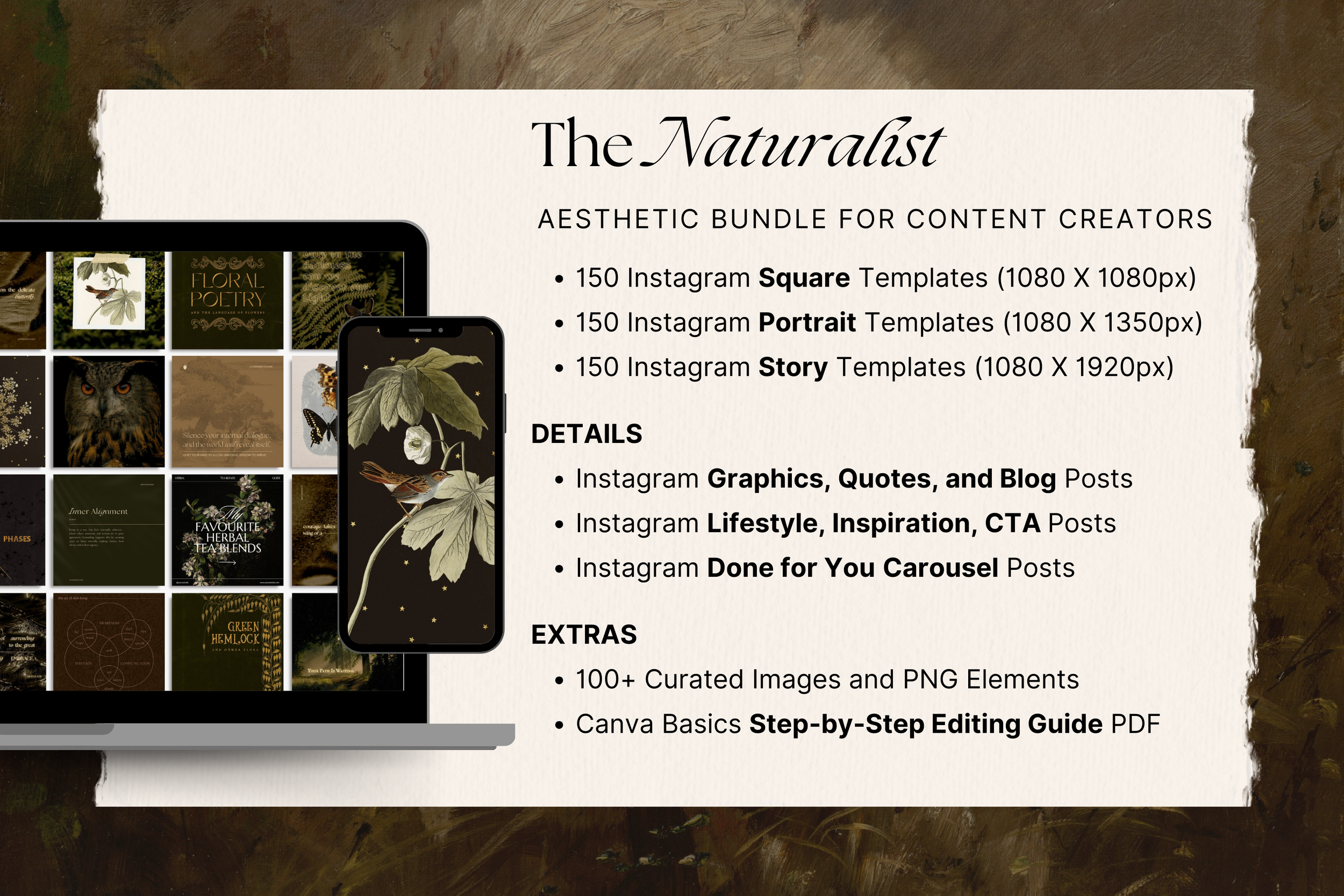 The Naturalist Canva Social Media Bundle 2