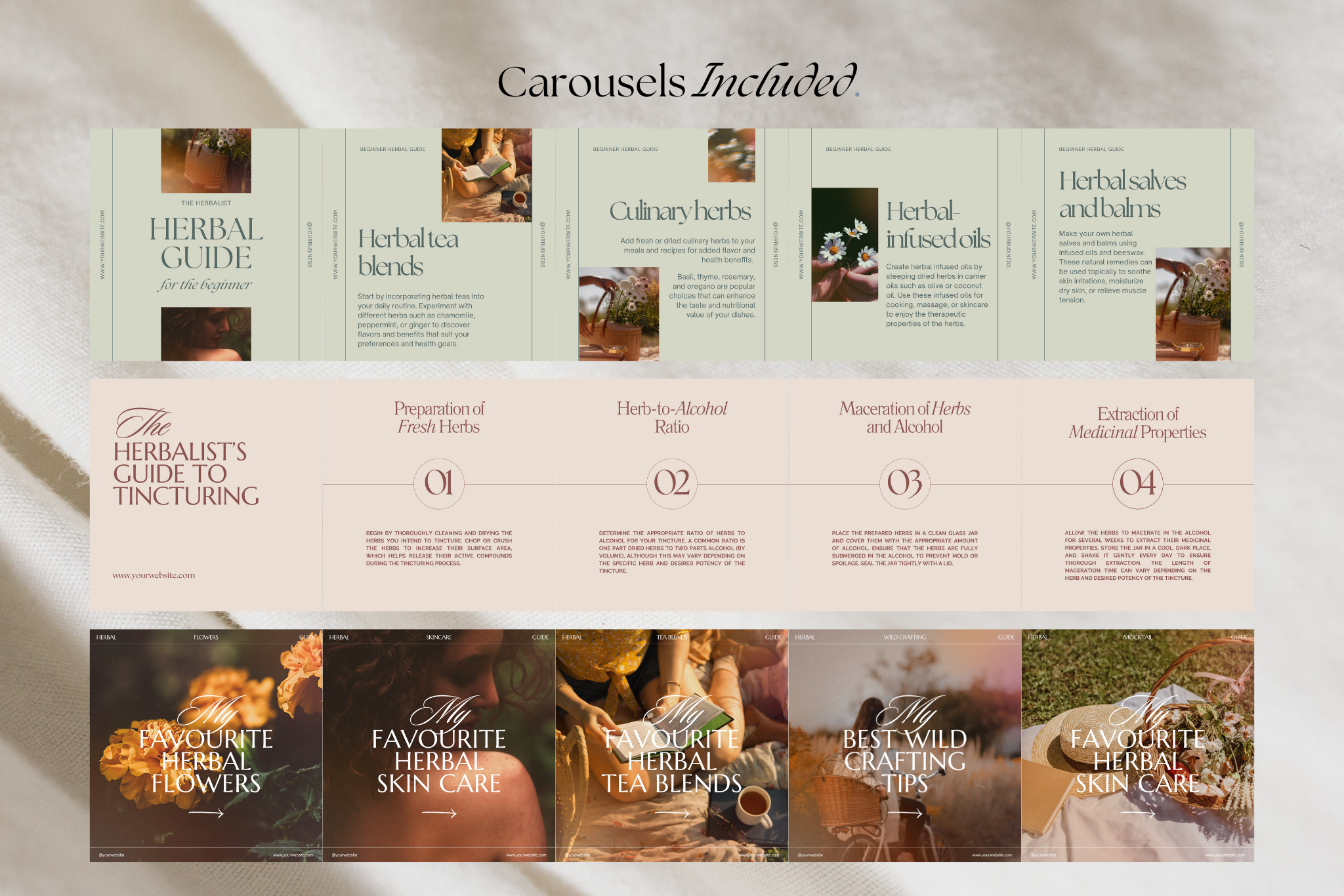 The Herbalist Canva Social Media Template Bundle 13