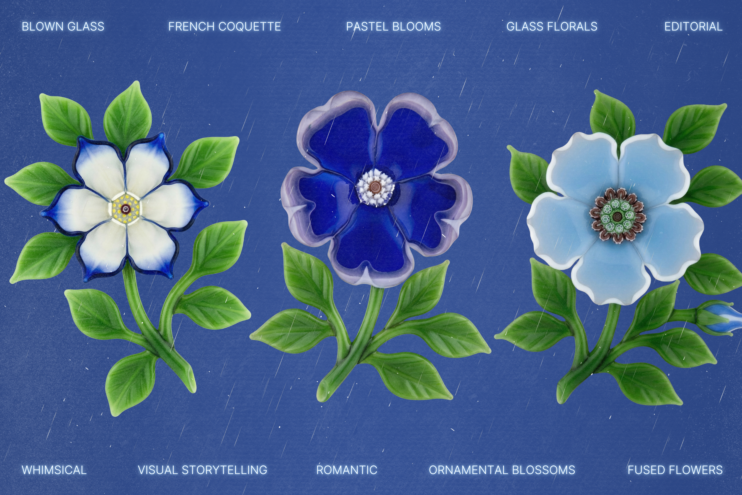 Blown Glass Flowers 3
