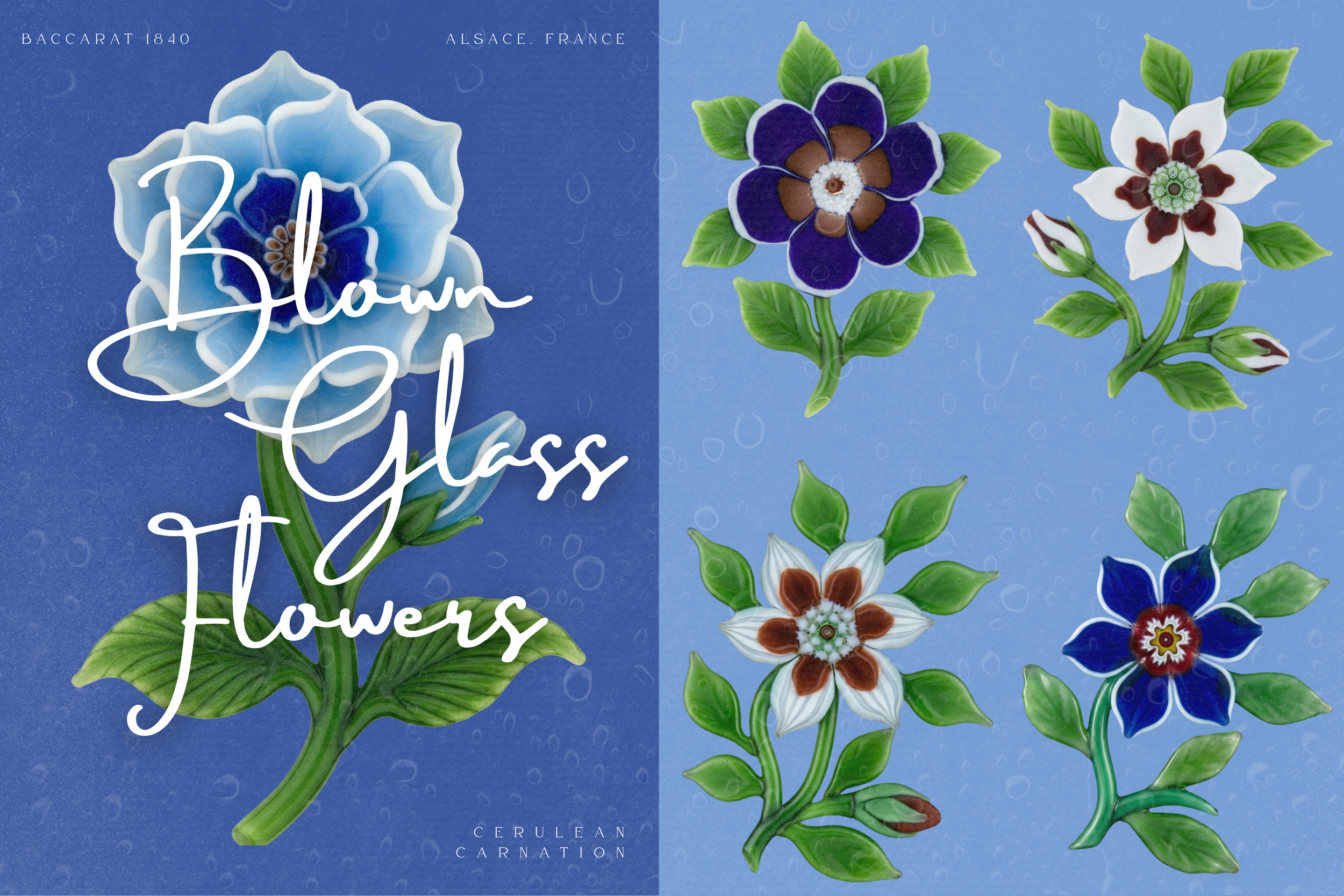 Blown Glass Flowers 4