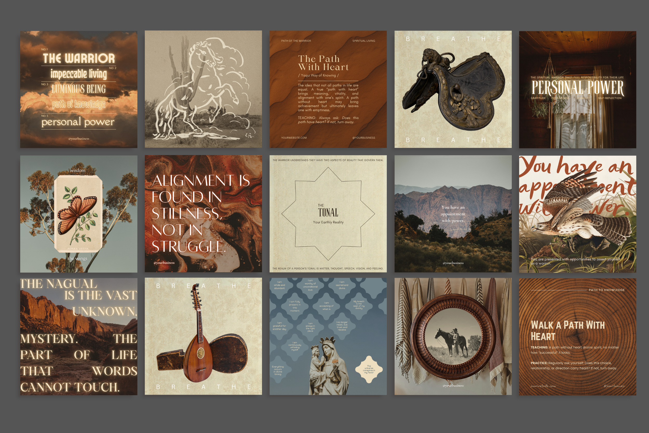 The Warrior Canva Template Bundle 4
