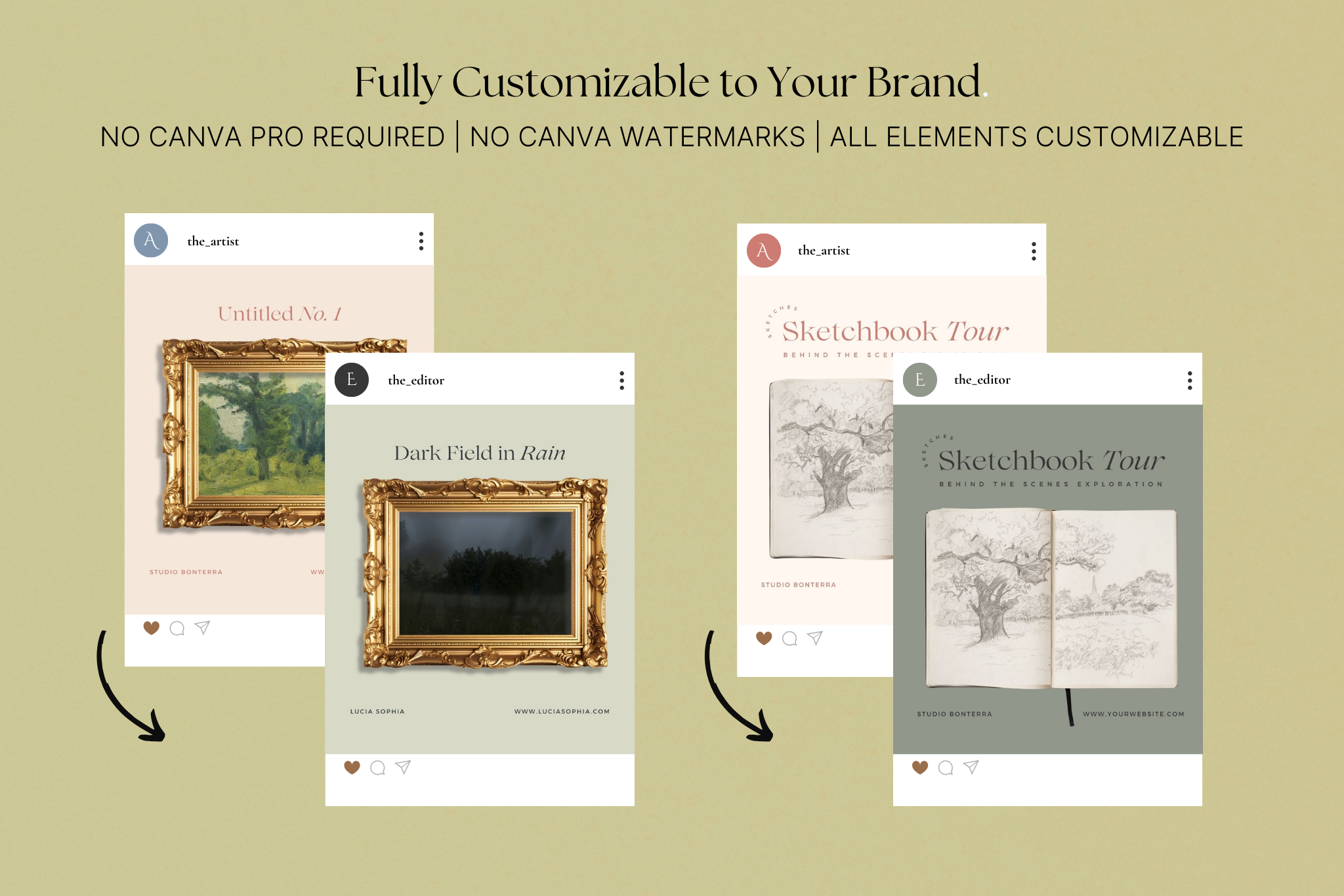 The Artist Canva Social Media Template Bundle 7