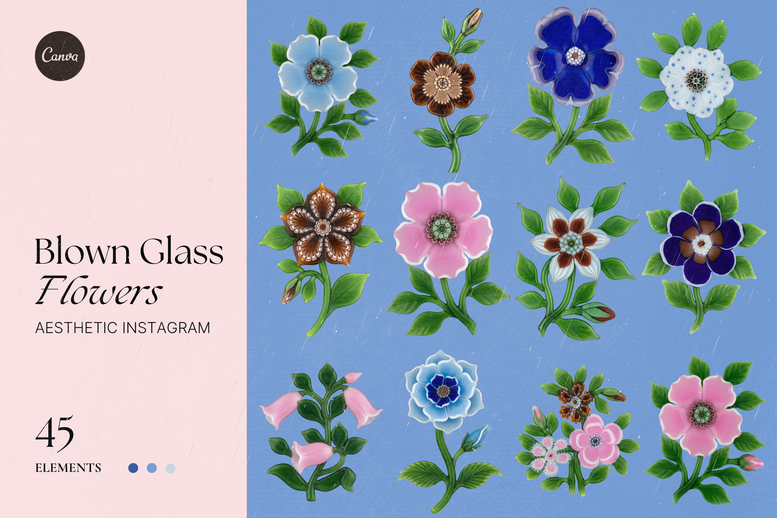 Blown Glass Flowers