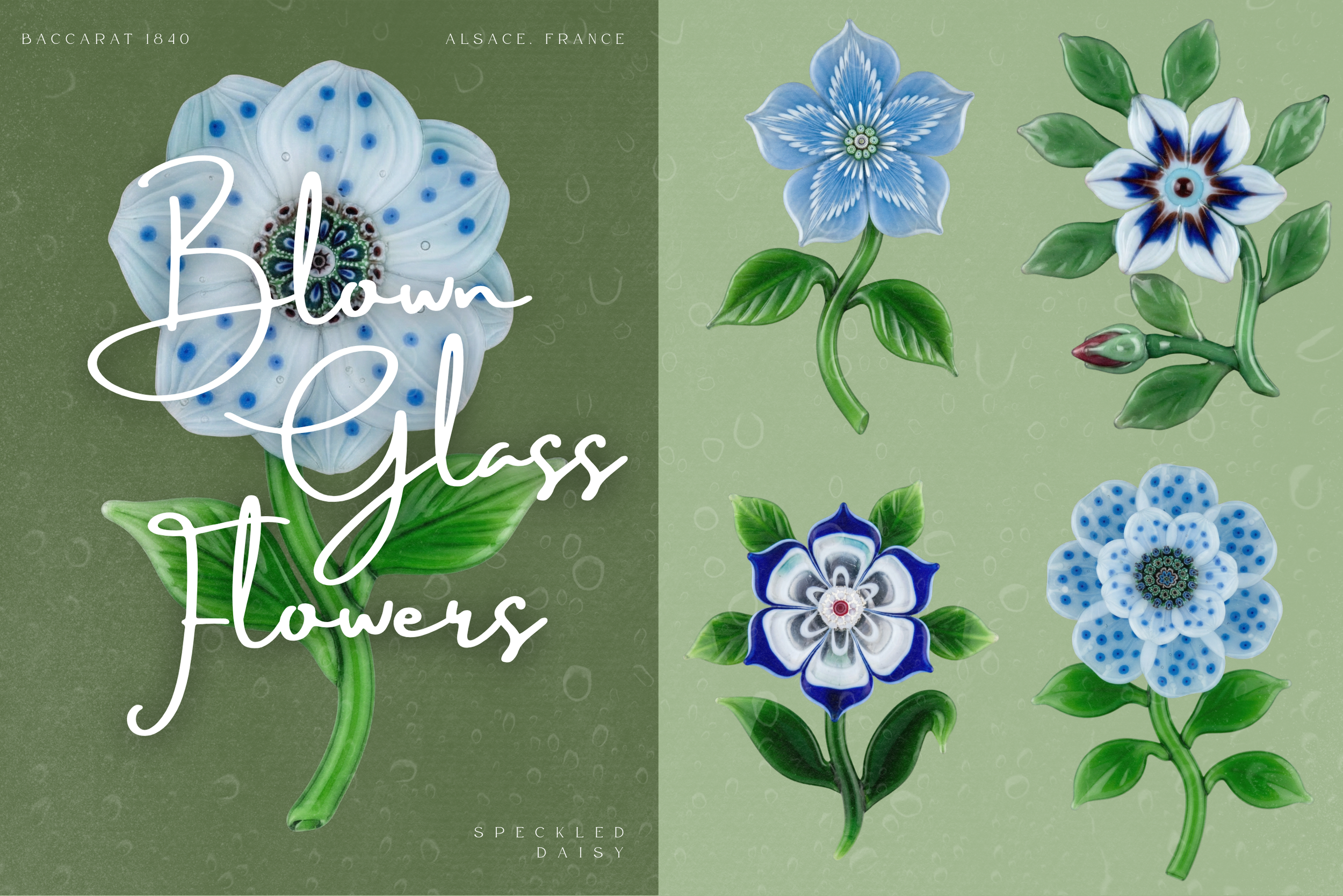 Blown Glass Flowers 13