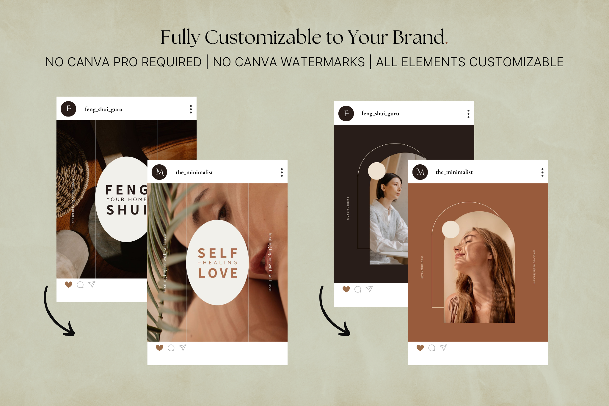 Feng Shui Canva Social Media Template Bundle 7