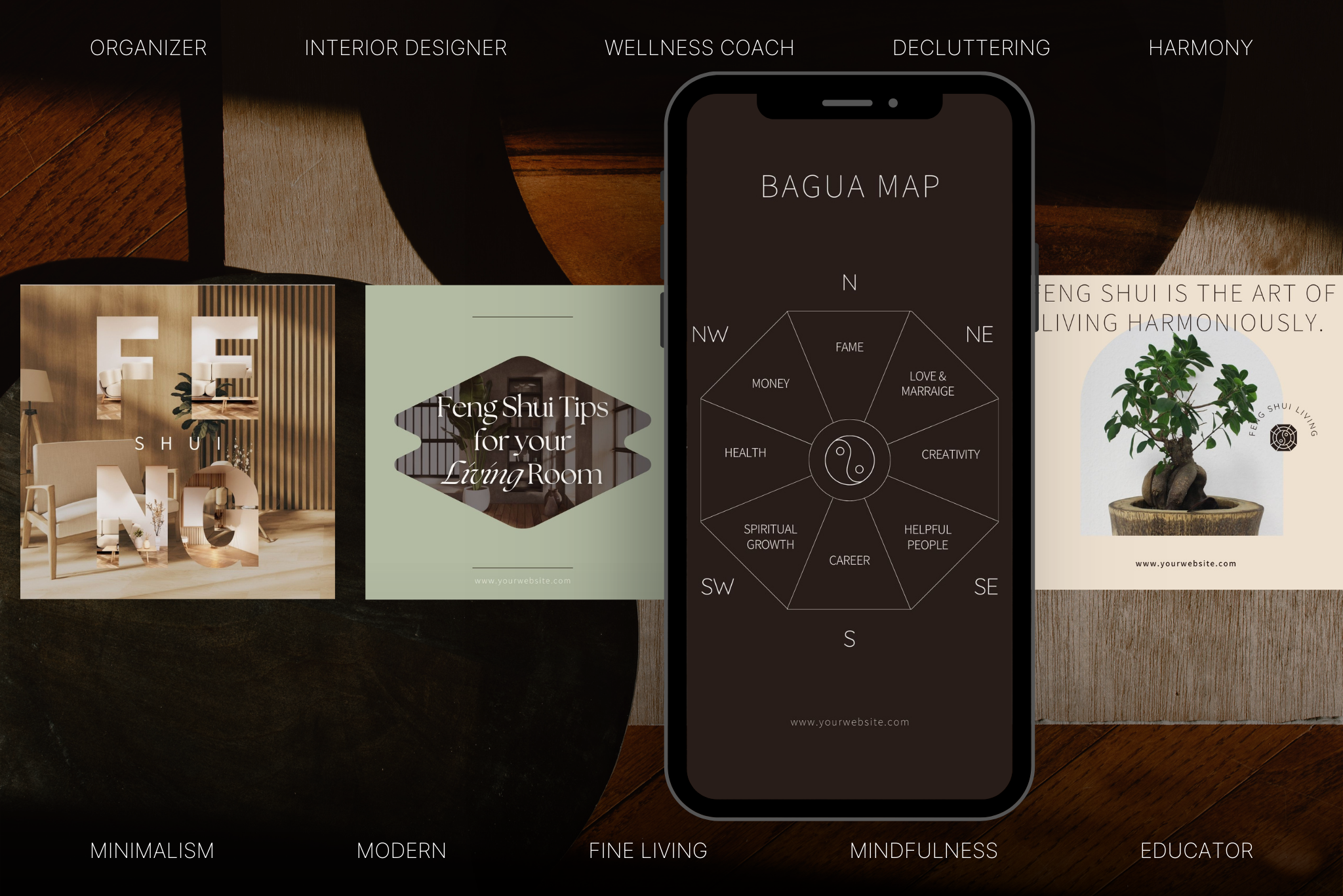 Feng Shui Canva Social Media Template Bundle 3