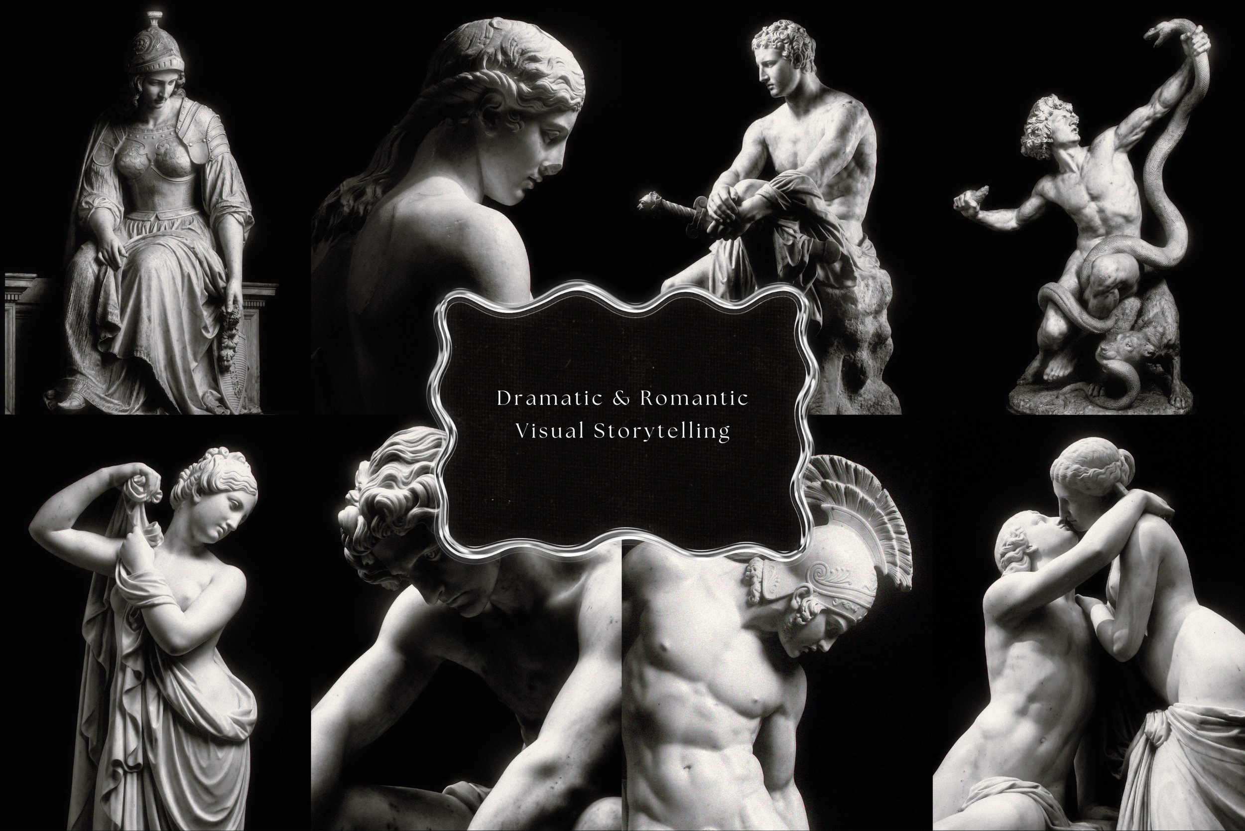 Classical Sculpture Stock Photo Bundle 9
