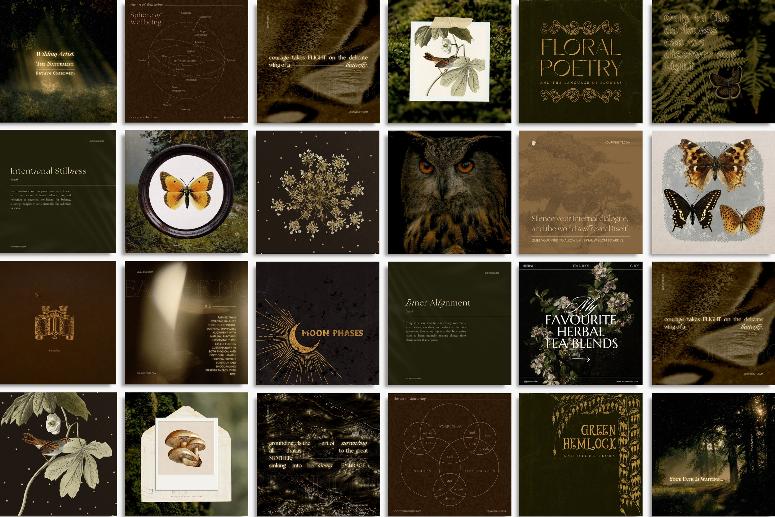 The Naturalist Canva Social Media Bundle 19
