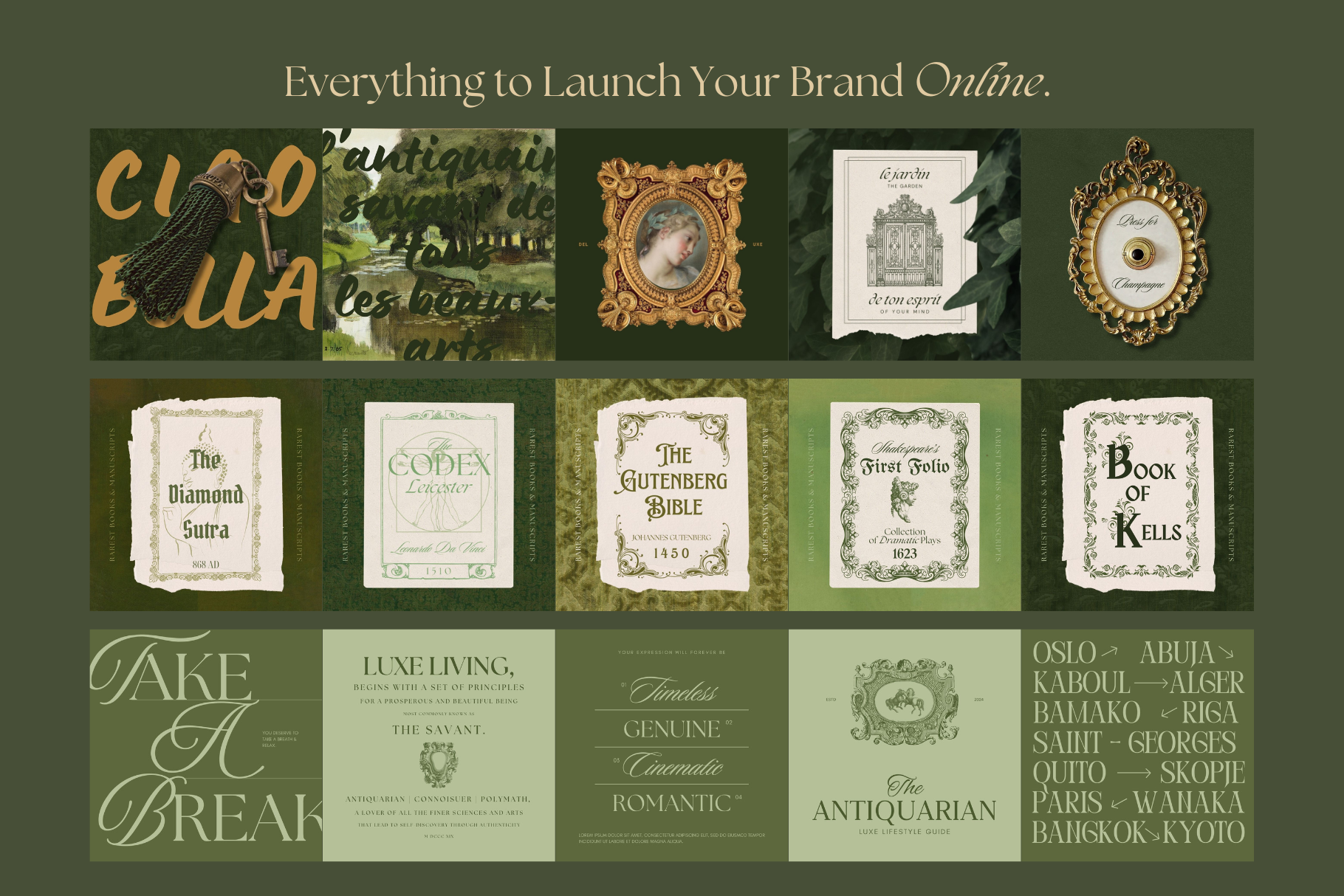 The Antiquarian Canva Template Bundle 17