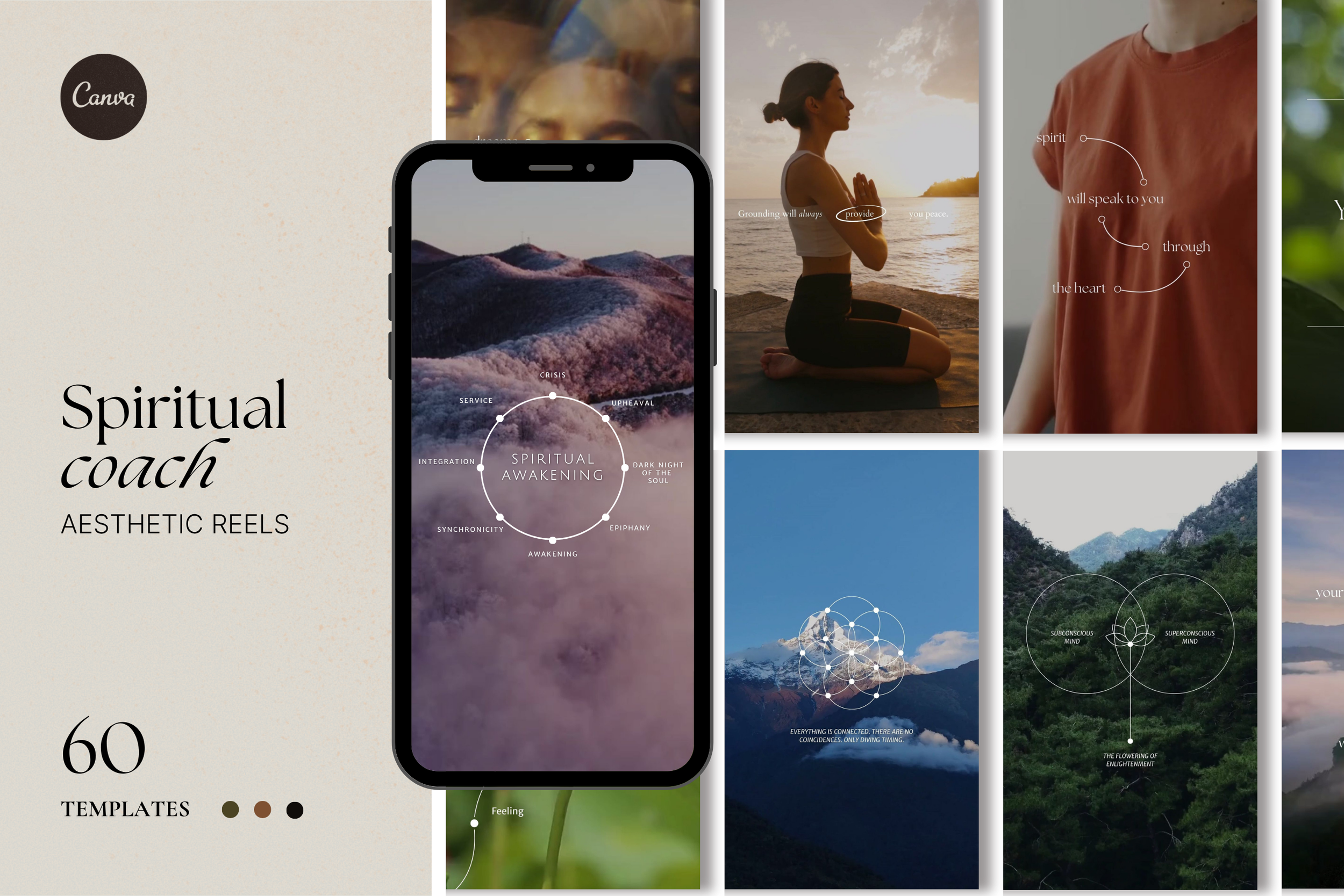 Spiritual Coach Reels Template Bundle