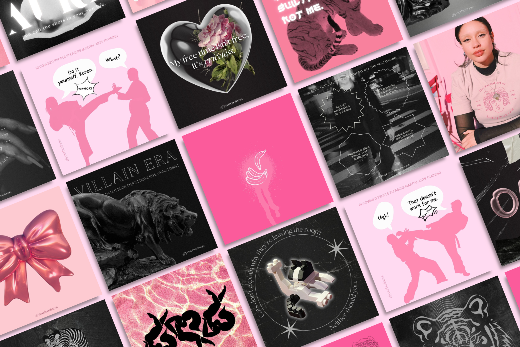 Girl Boss Canva Template Bundle 13
