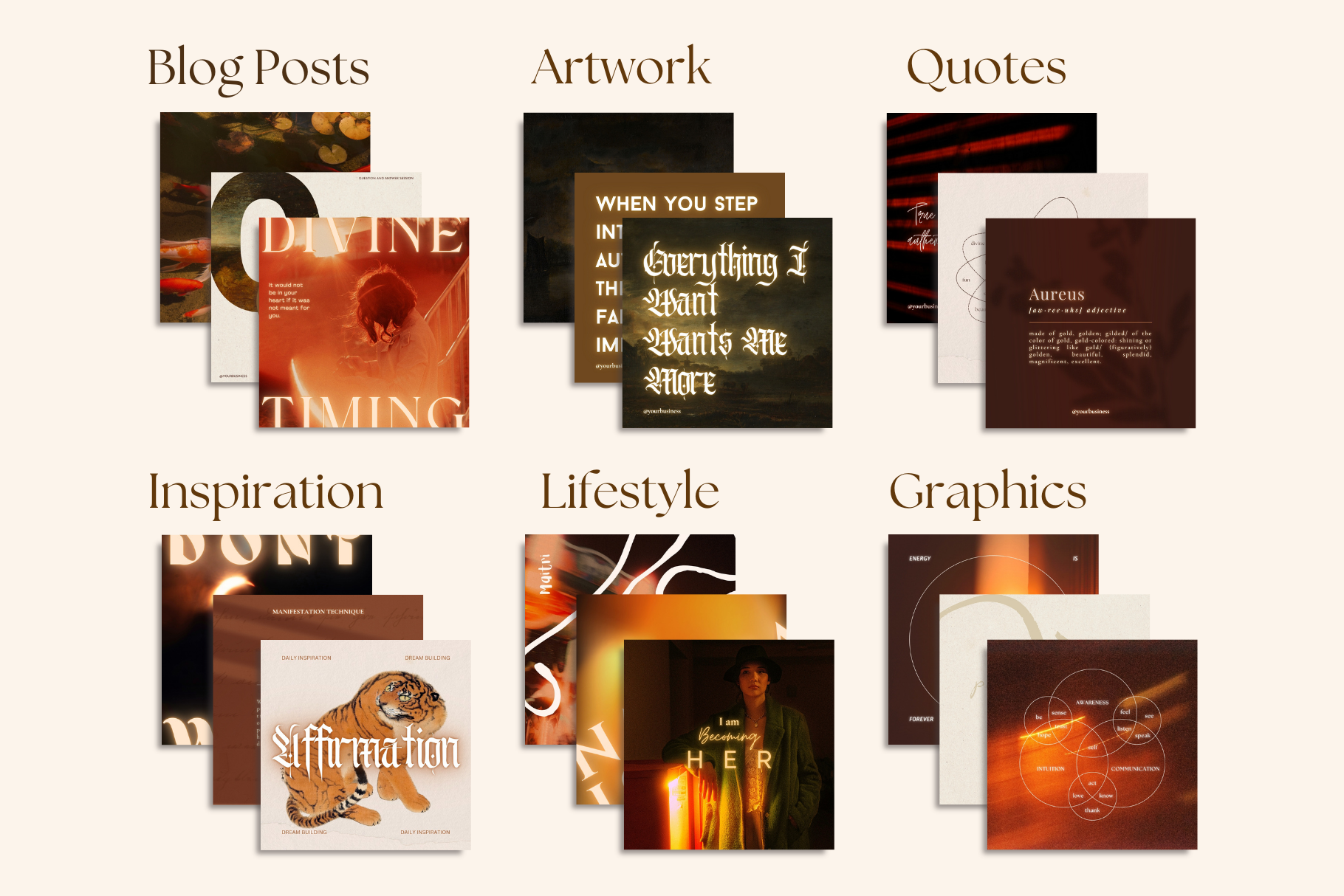 The Manifester Canva Template Bundle 19