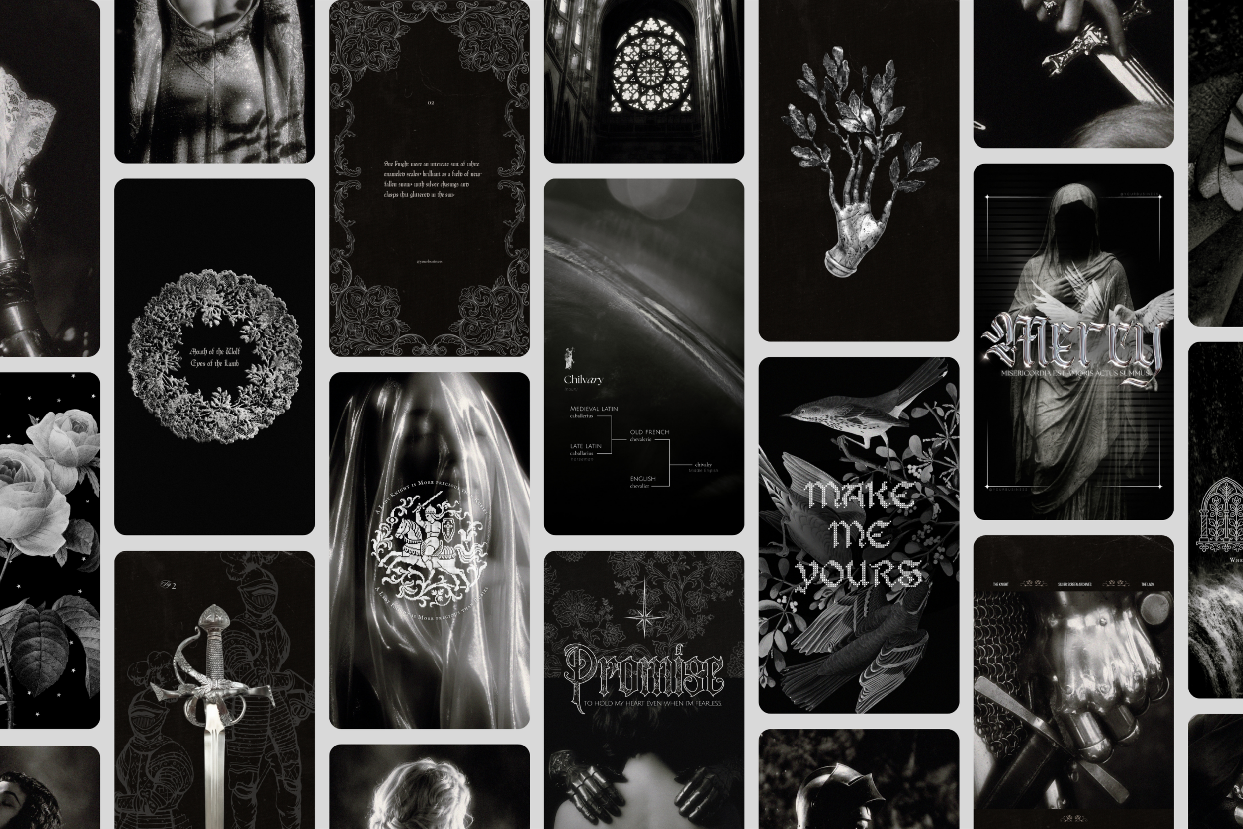 Medieval Romance Canva Template Bundle 16