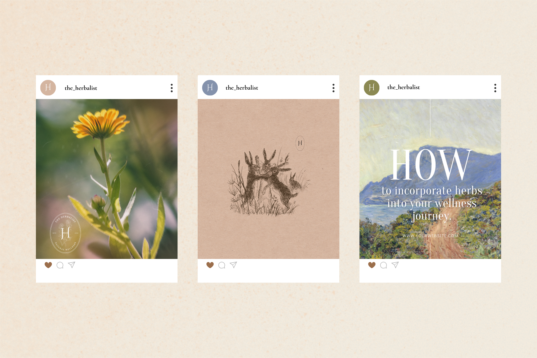 The Herbalist Canva Social Media Template Bundle 8