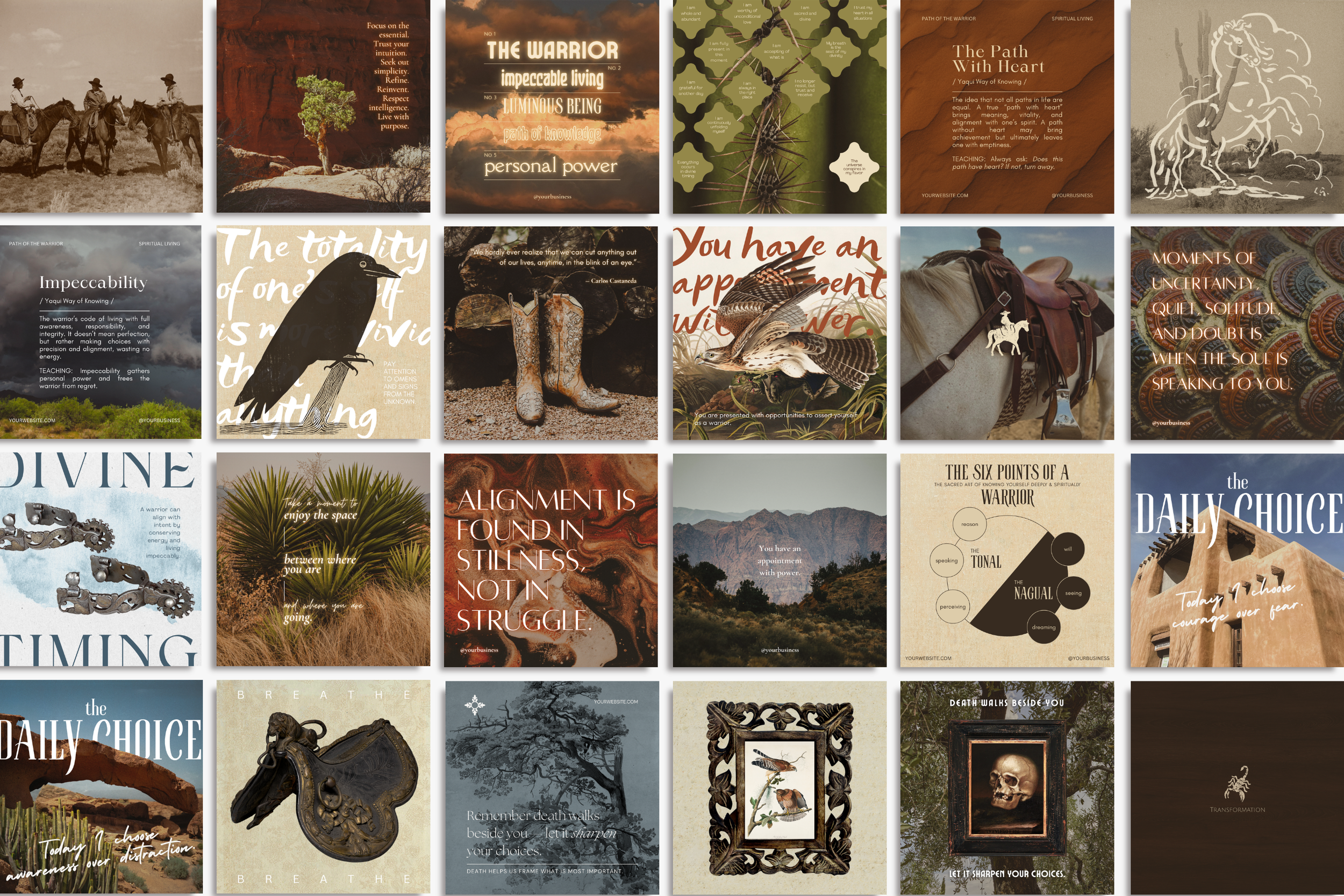 The Warrior Canva Template Bundle 18