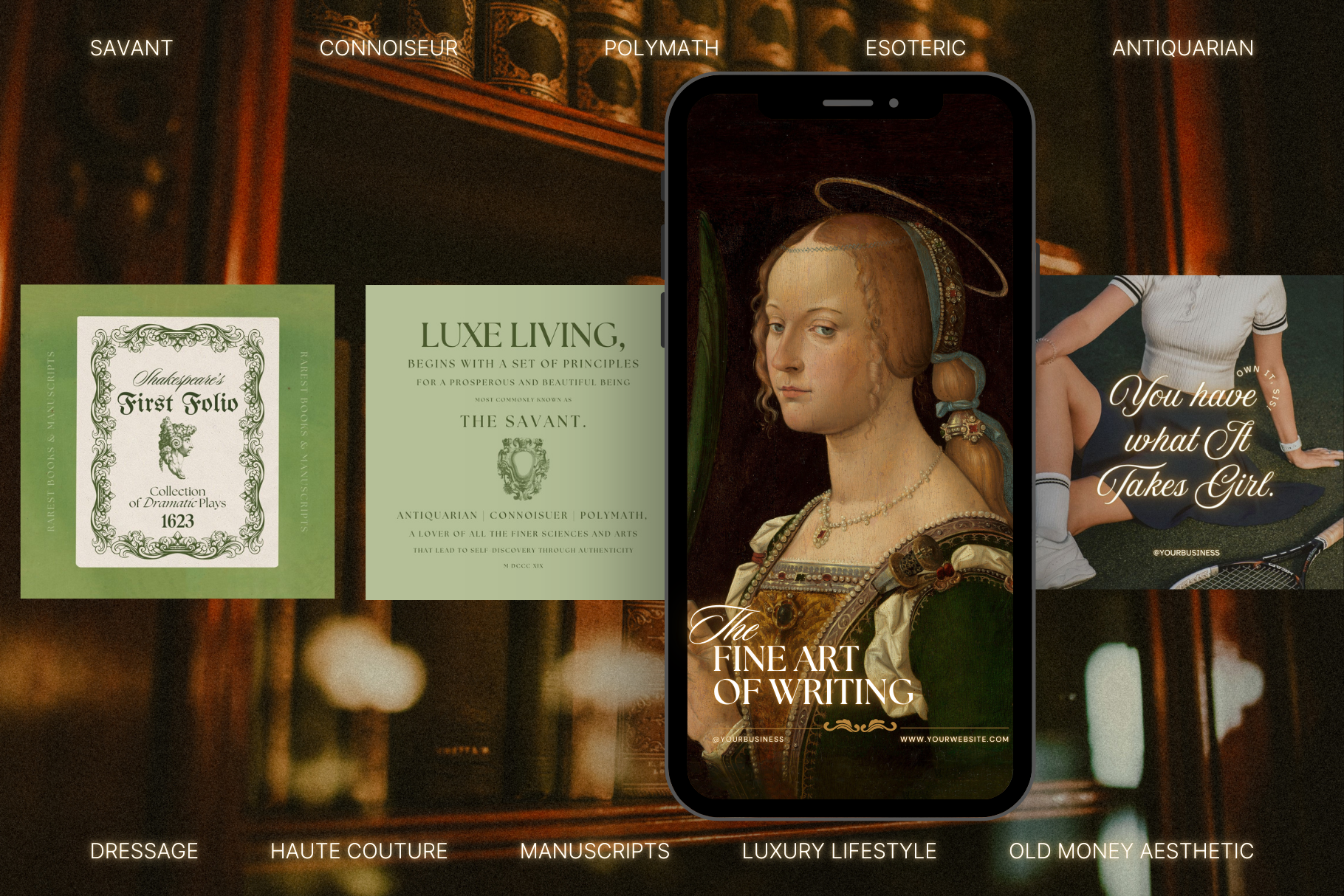 The Antiquarian Canva Template Bundle 3