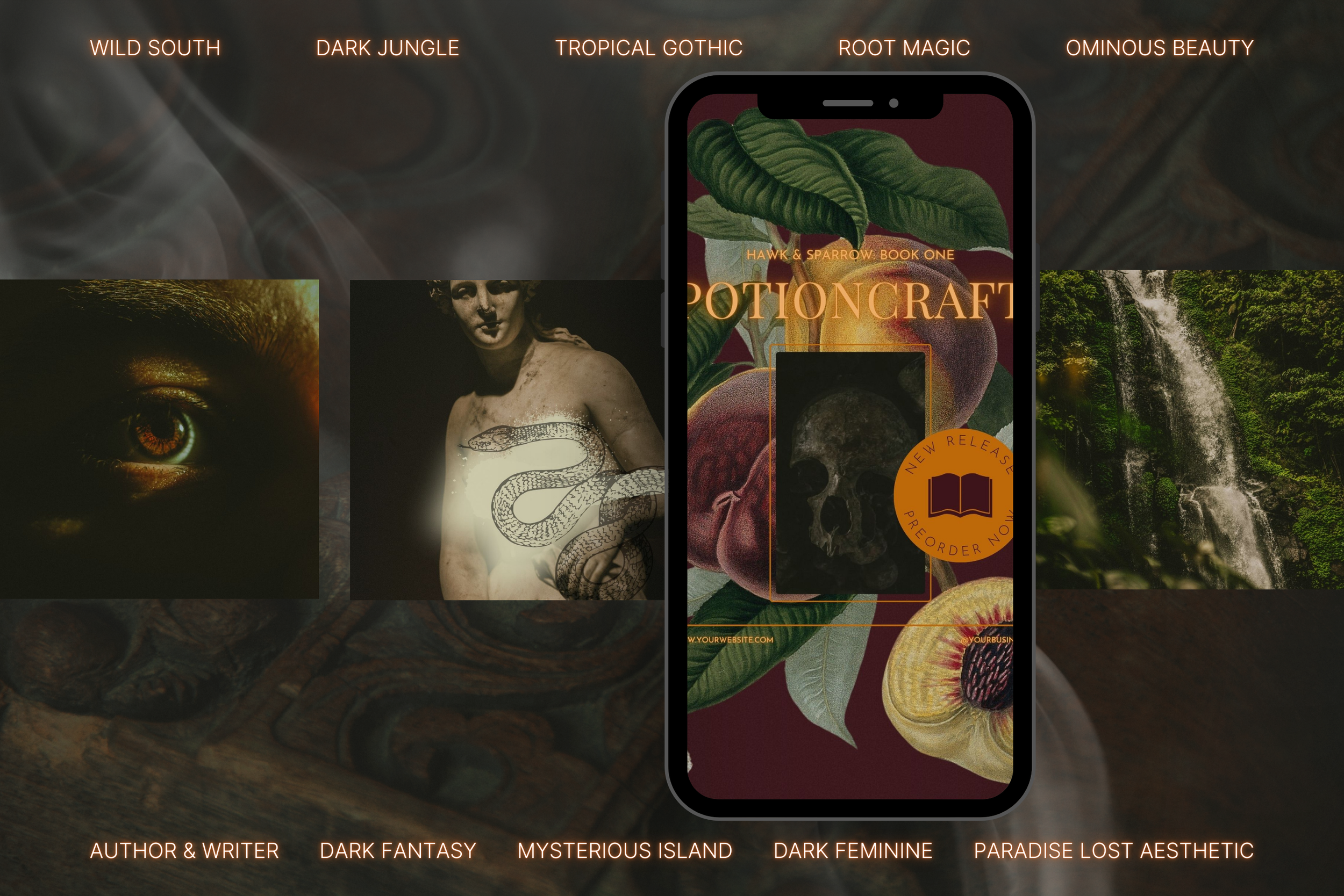 Dark Tropical Canva Template Bundle 3