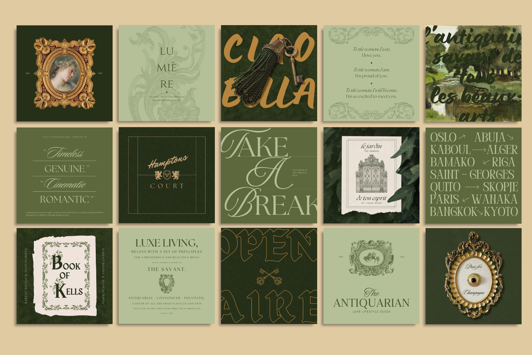 The Antiquarian Canva Template Bundle 6