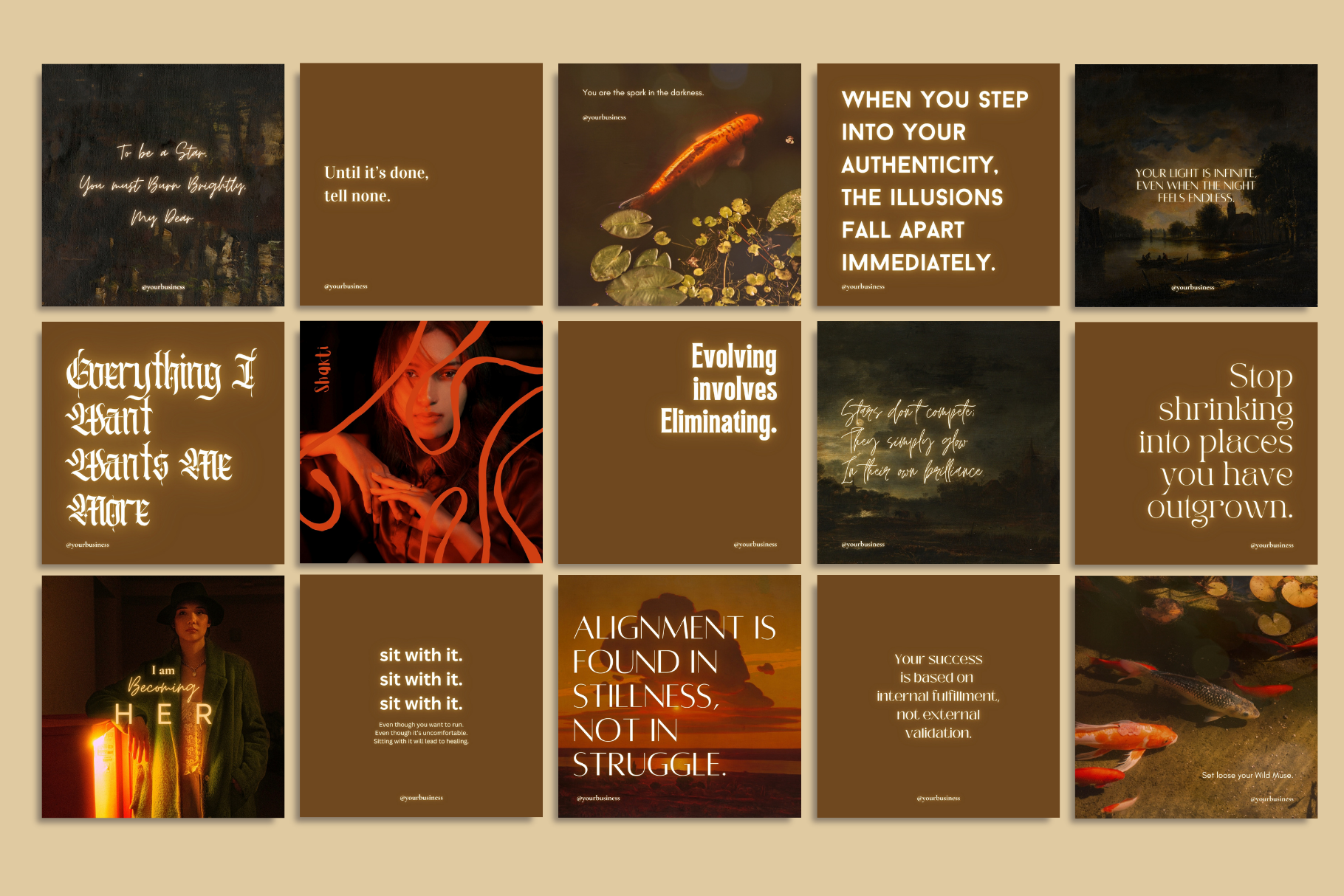 The Manifester Canva Template Bundle 8