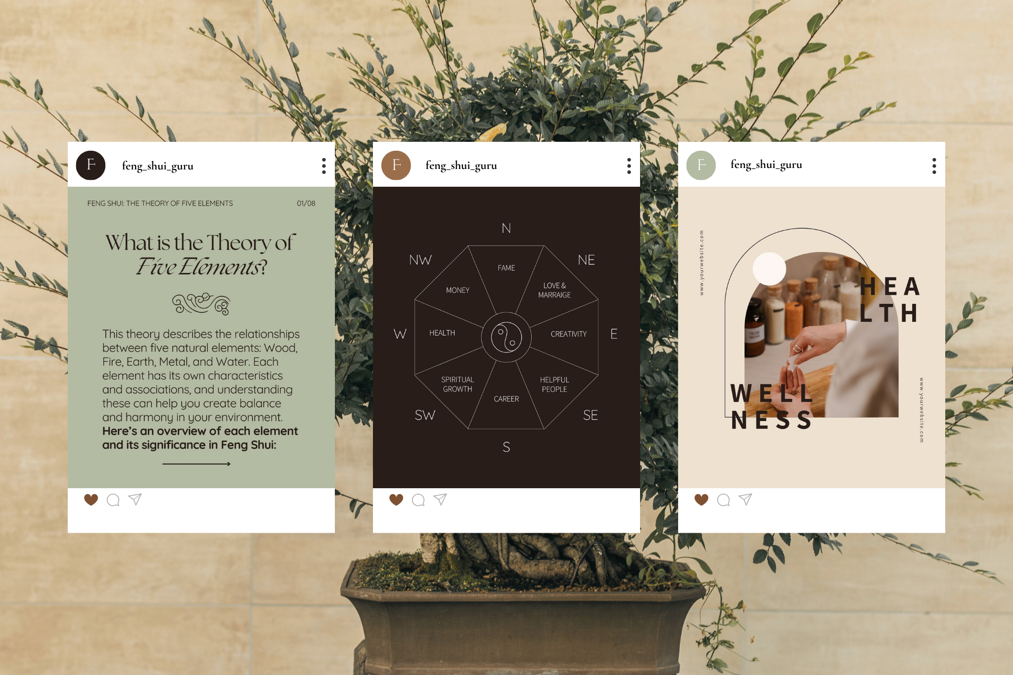 Feng Shui Canva Social Media Template Bundle 11