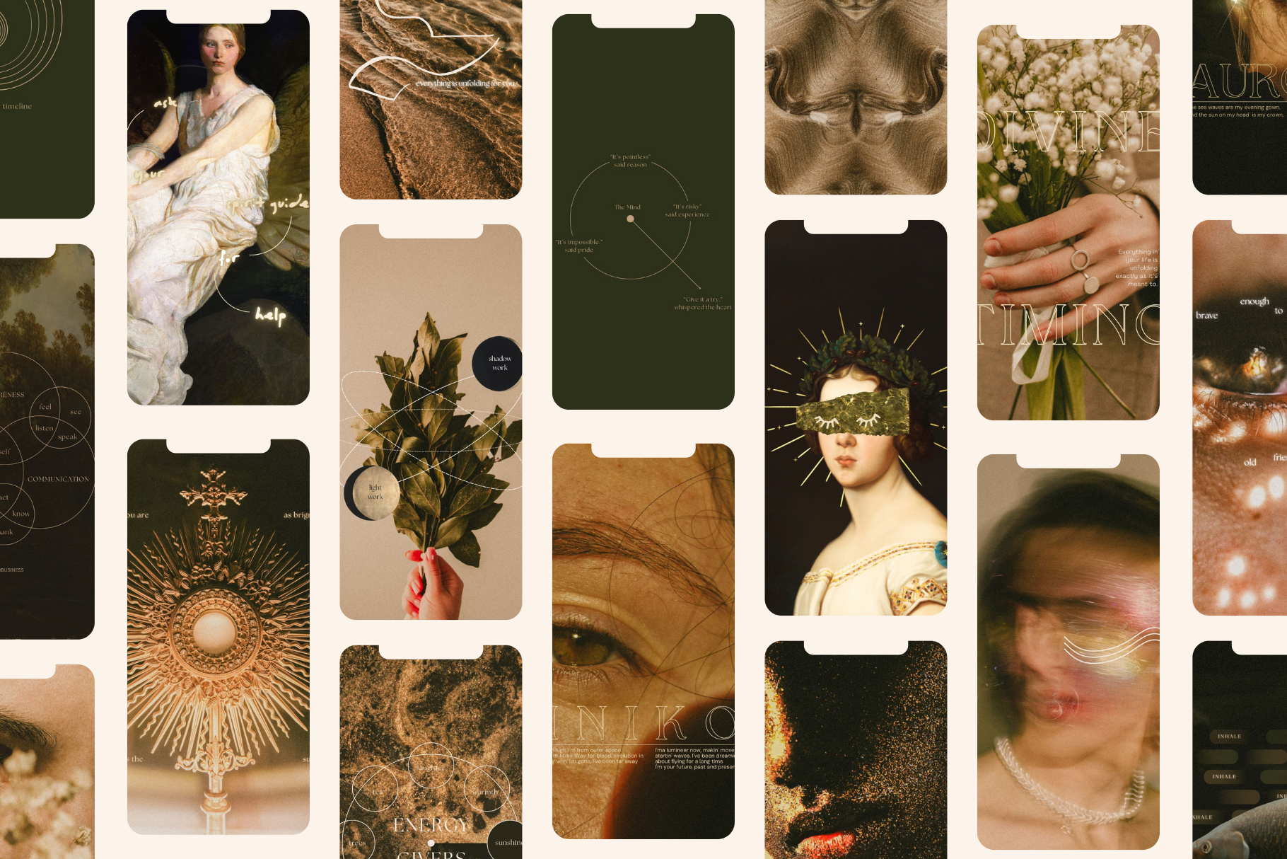 Celestial Gold Canva Template Bundle 13