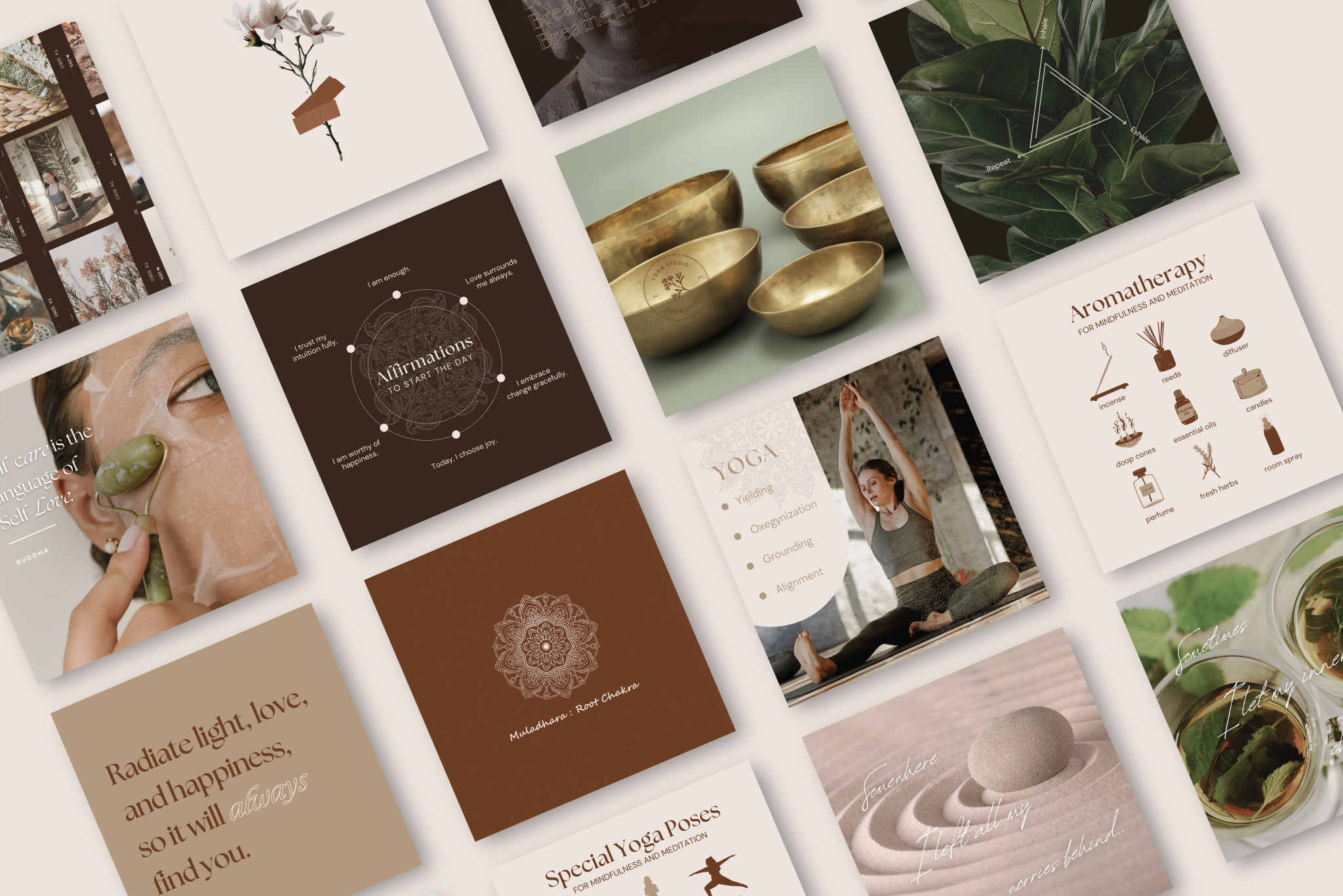 Yoga Instructor Canva Social Media Template Bundle 11