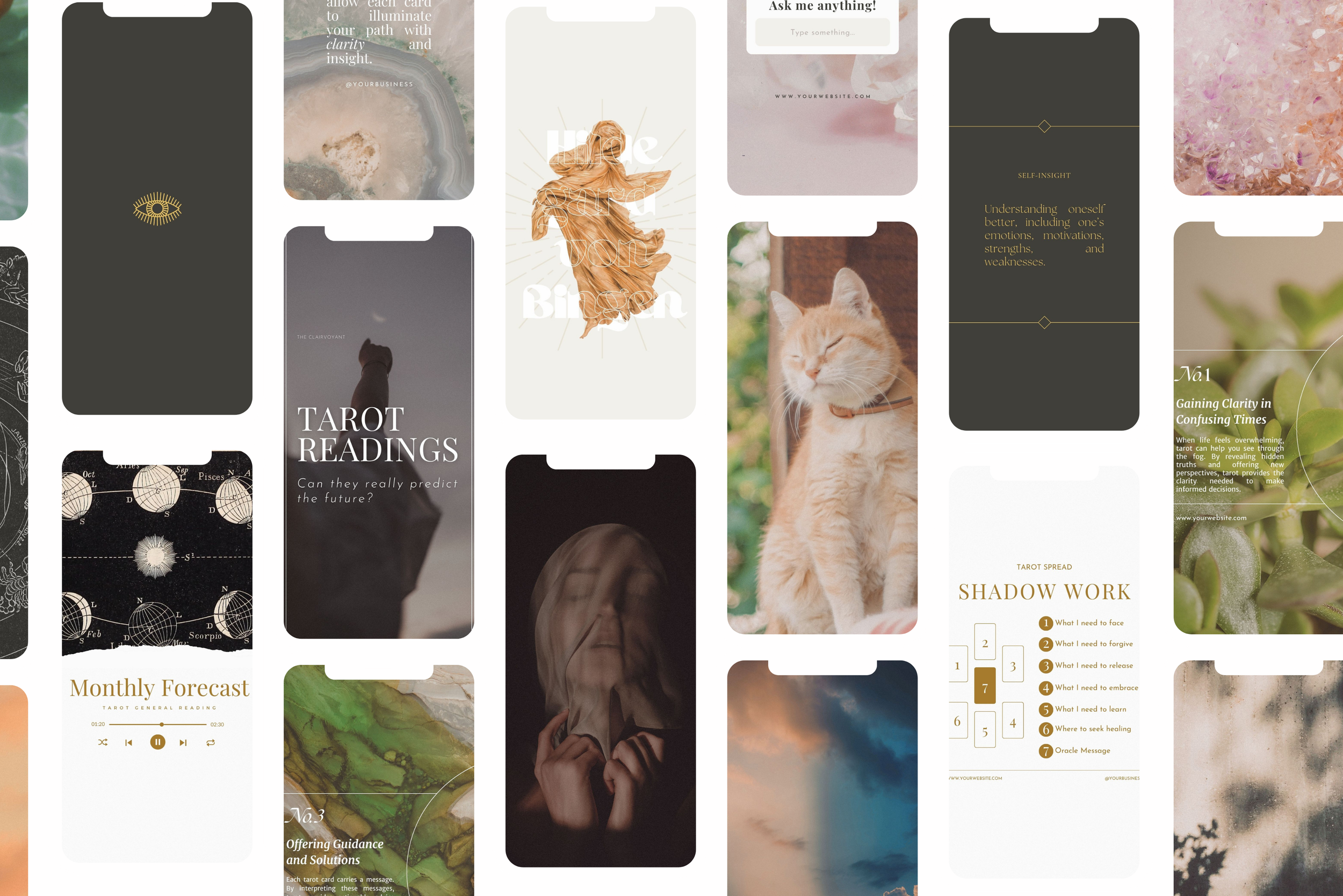 Tarot Reader Canva Template Bundle 11