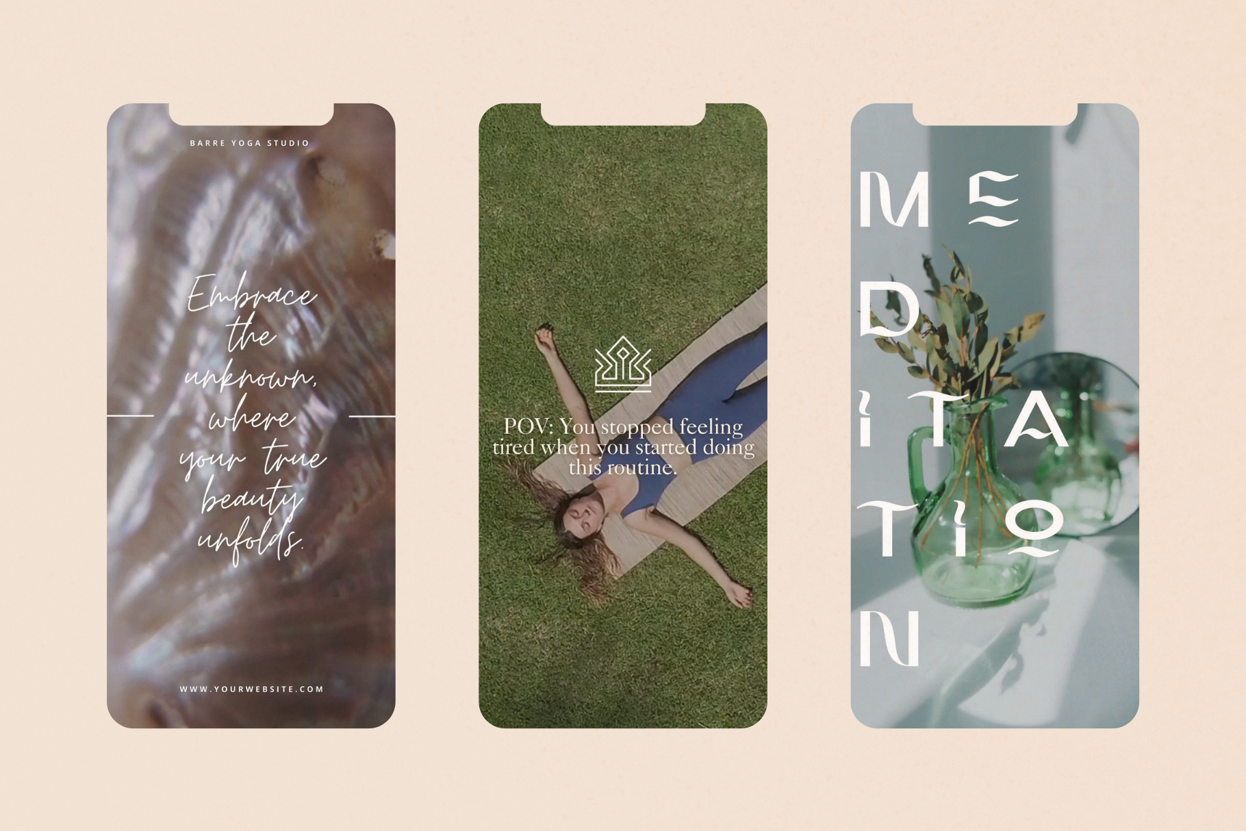 Barre Yoga Reels Template Bundle 8