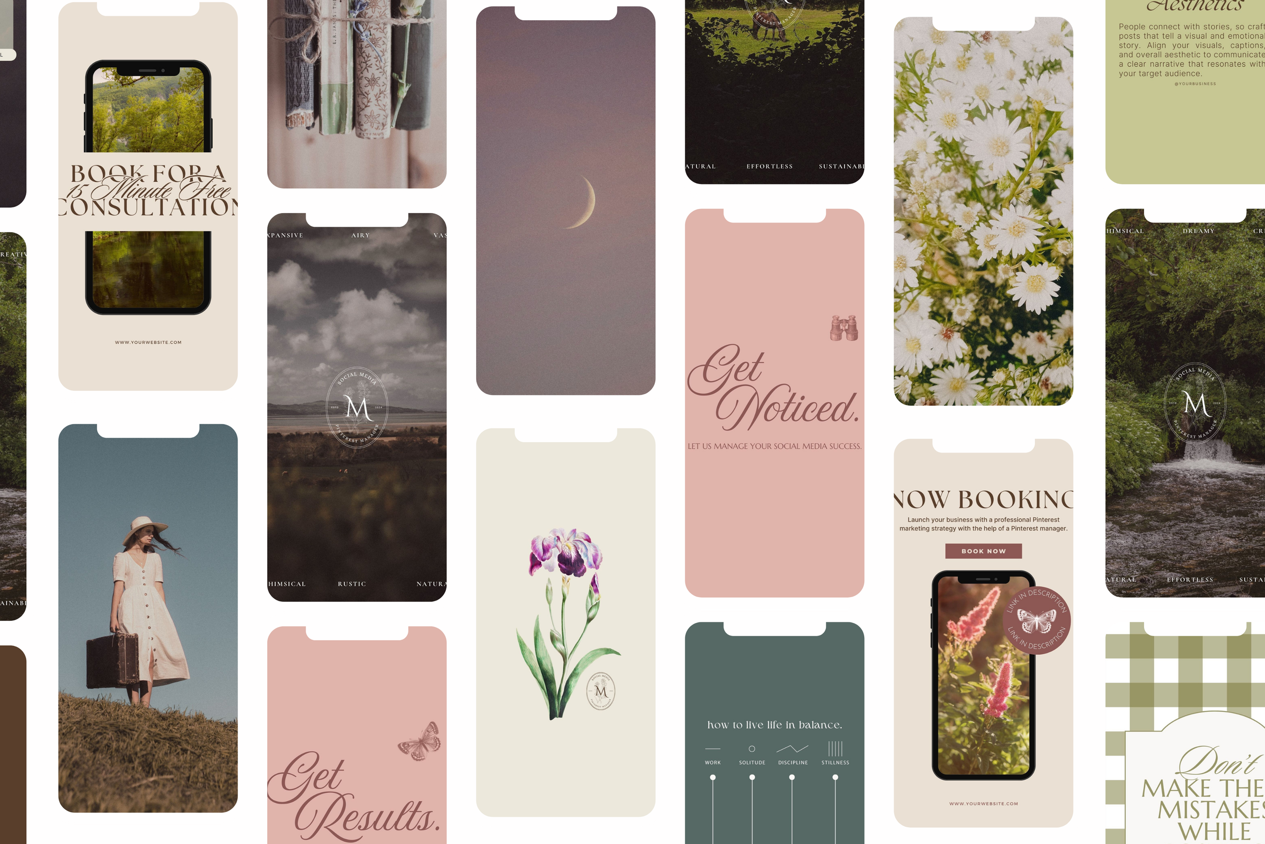 The Romantic Canva Template Bundle 14