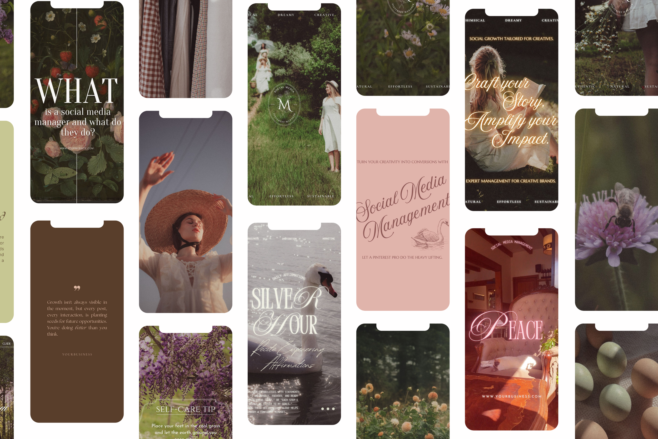 The Romantic Canva Template Bundle 13