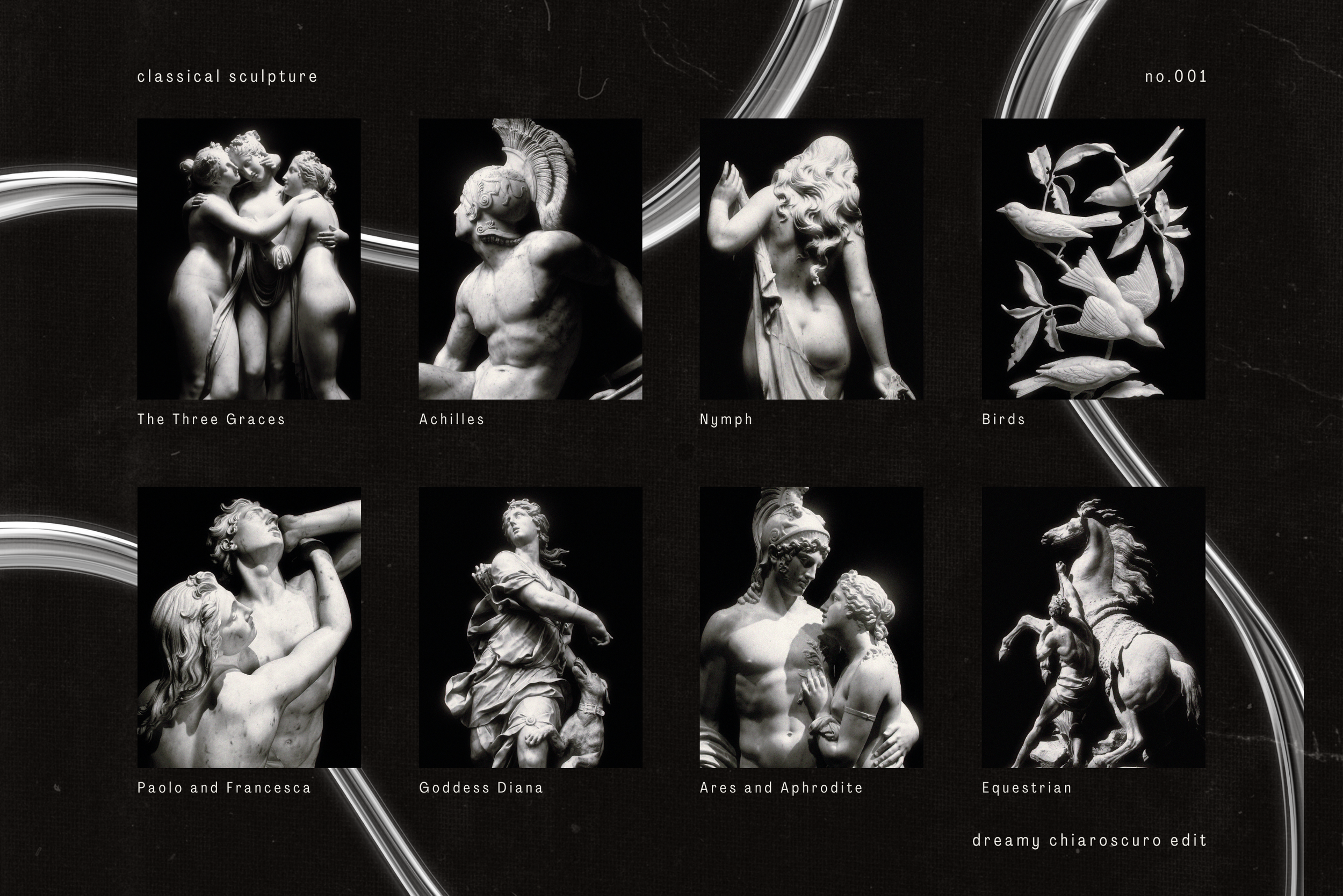 Classical Sculpture Stock Photo Bundle 4