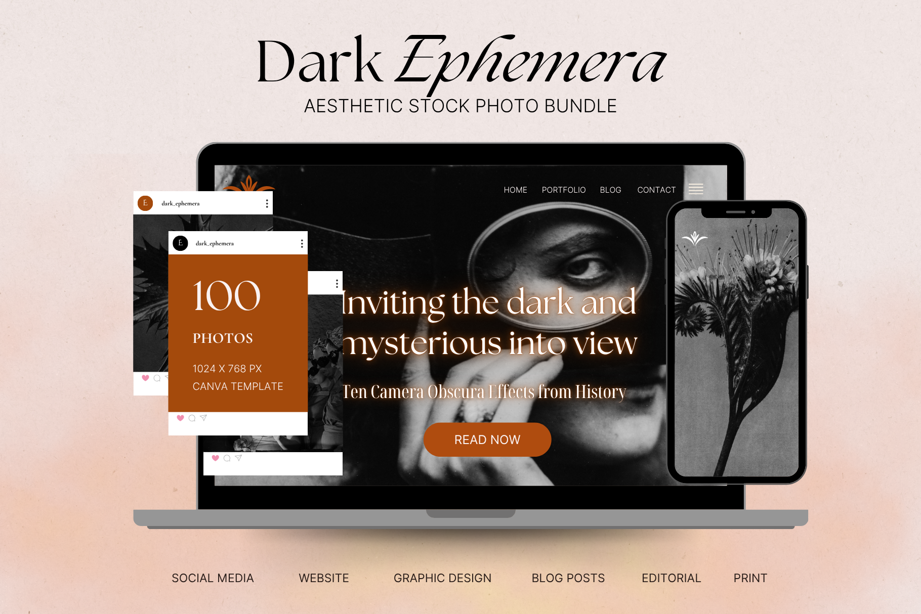 Dark Ephemera Stock Photo Bundle 2