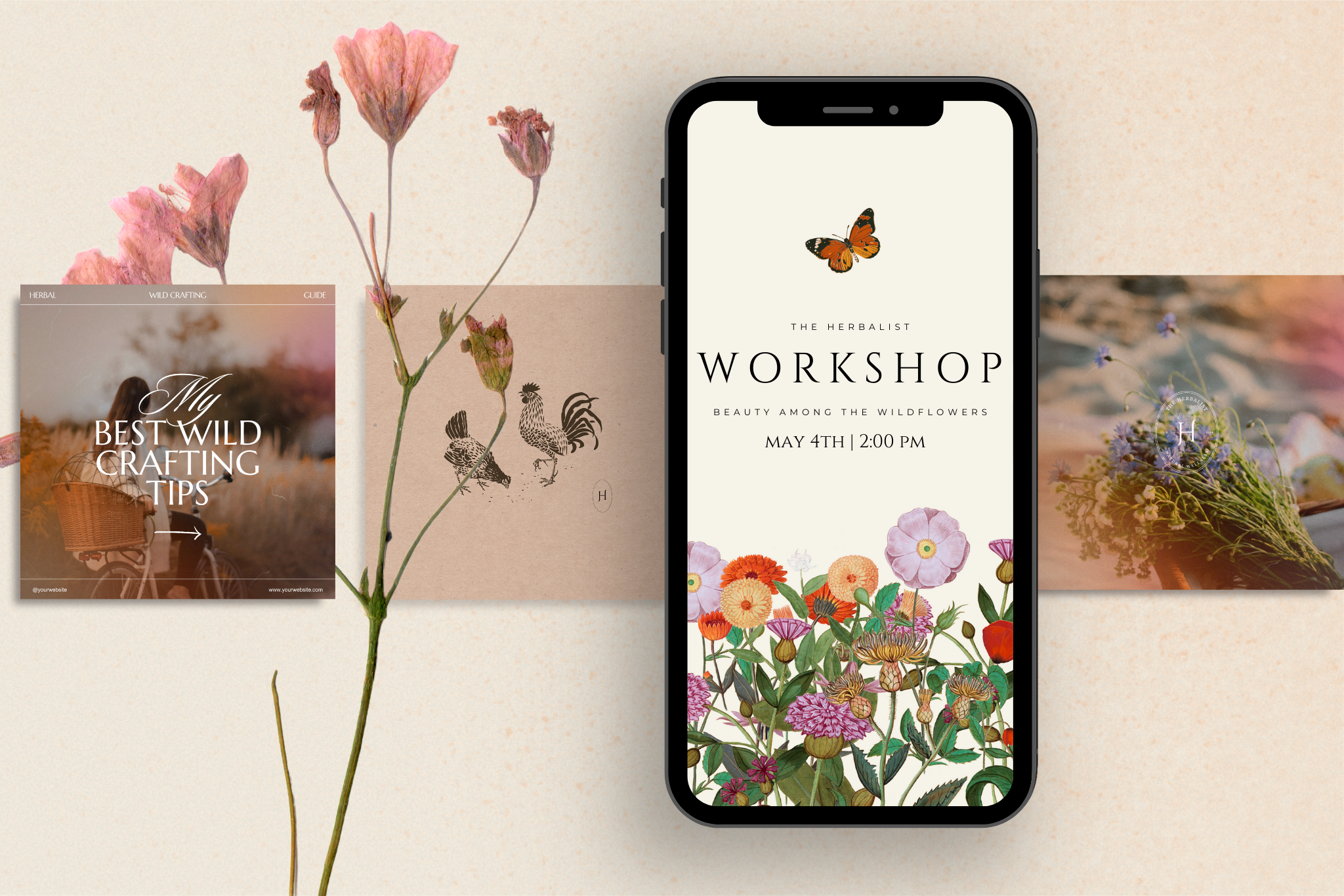The Herbalist Canva Social Media Template Bundle 6