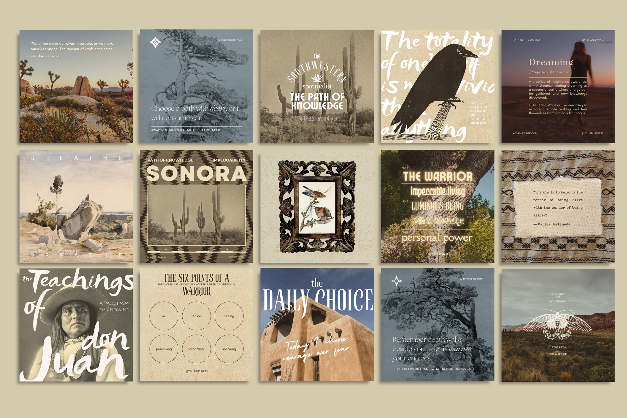 The Warrior Canva Template Bundle 6