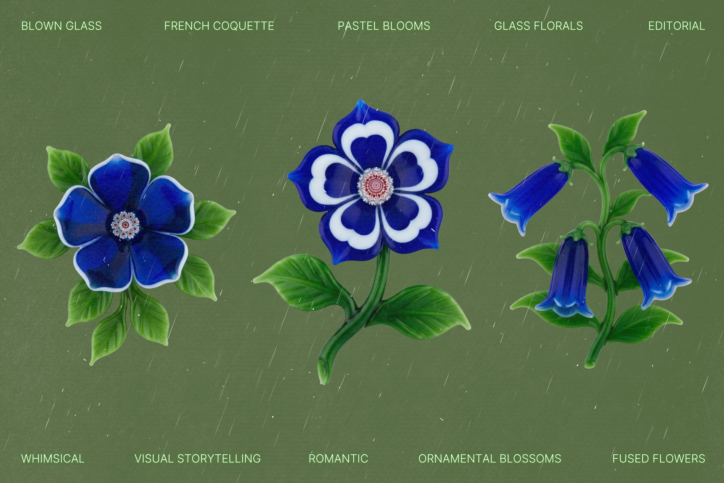 Blown Glass Flowers 12