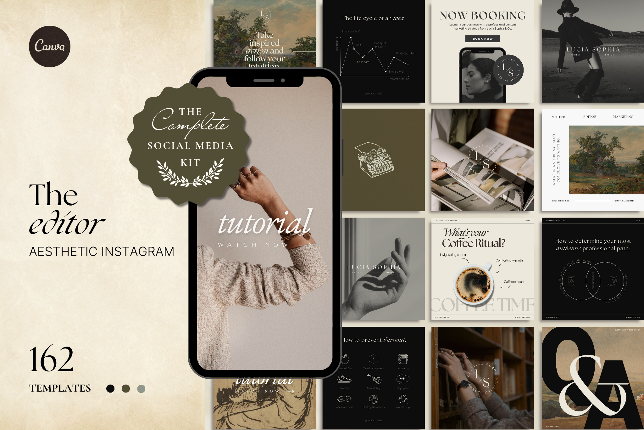 The Editor Canva Social Media Template Bundle