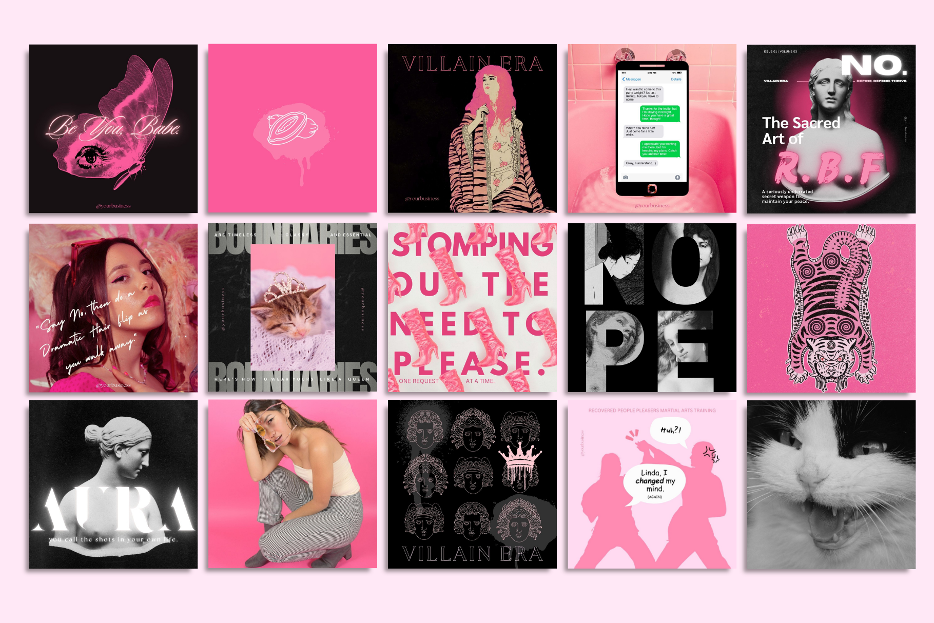 Girl Boss Canva Template Bundle 8
