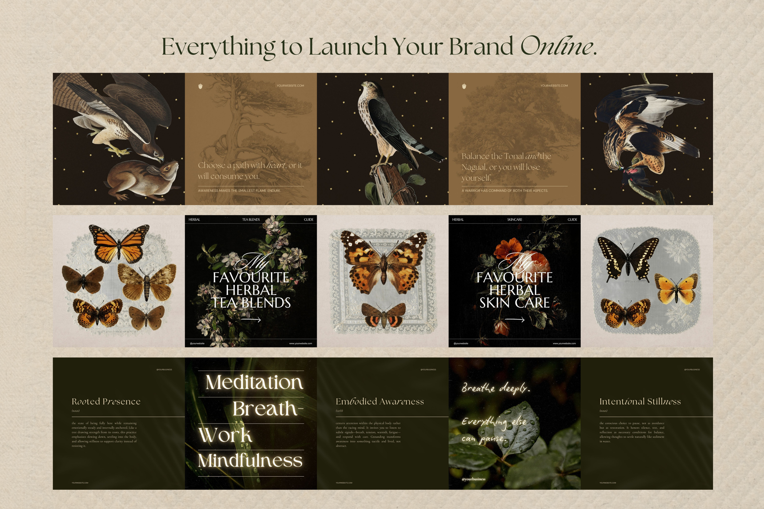 The Naturalist Canva Social Media Bundle 15