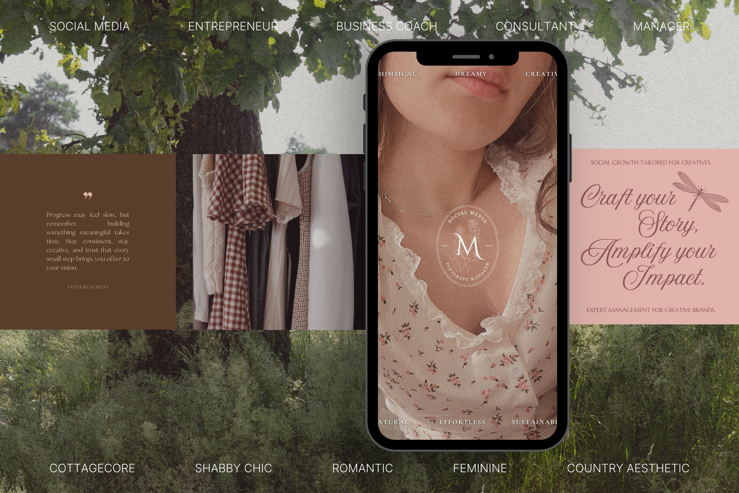 The Romantic Canva Template Bundle 3