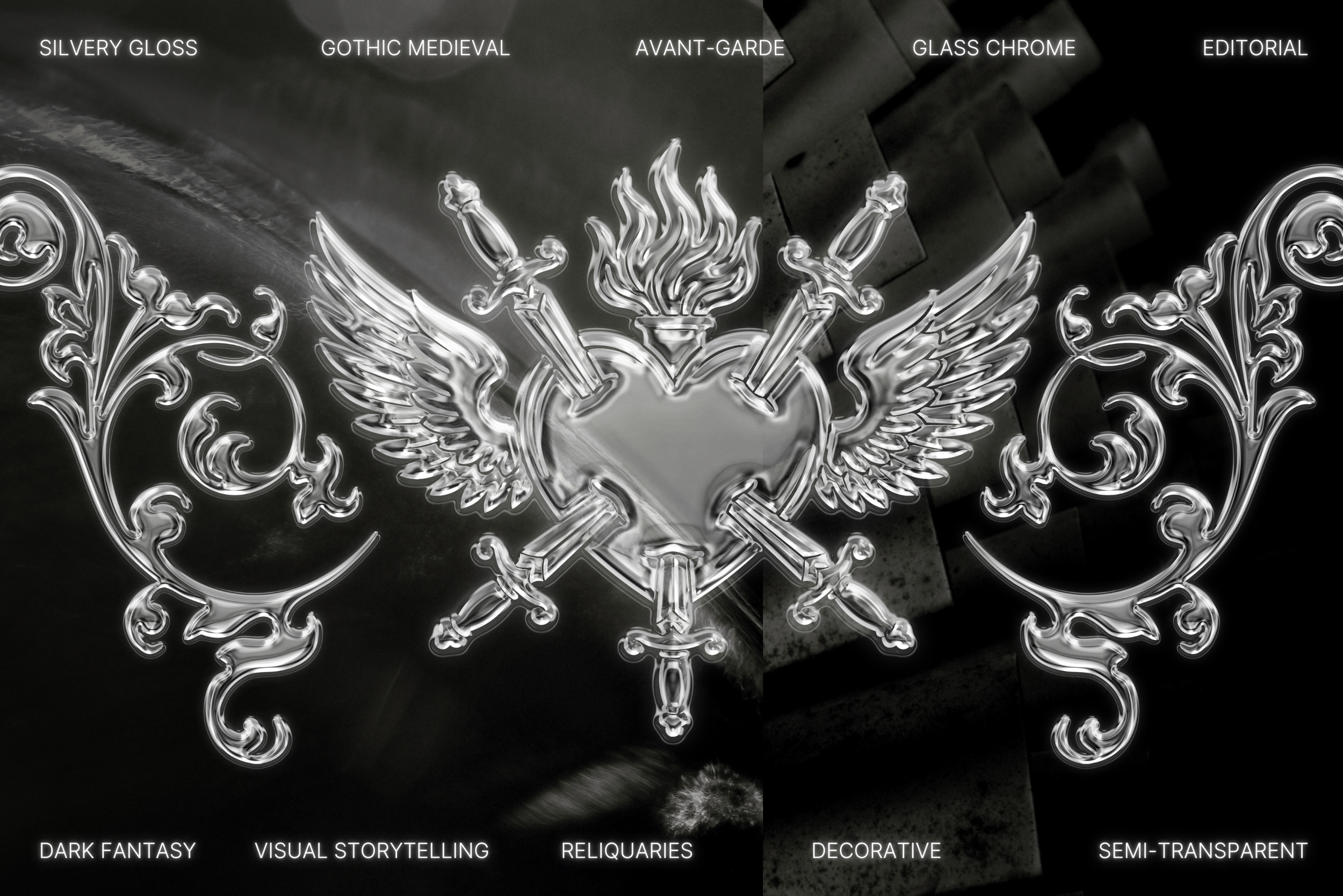 Glass Chrome Collection 9