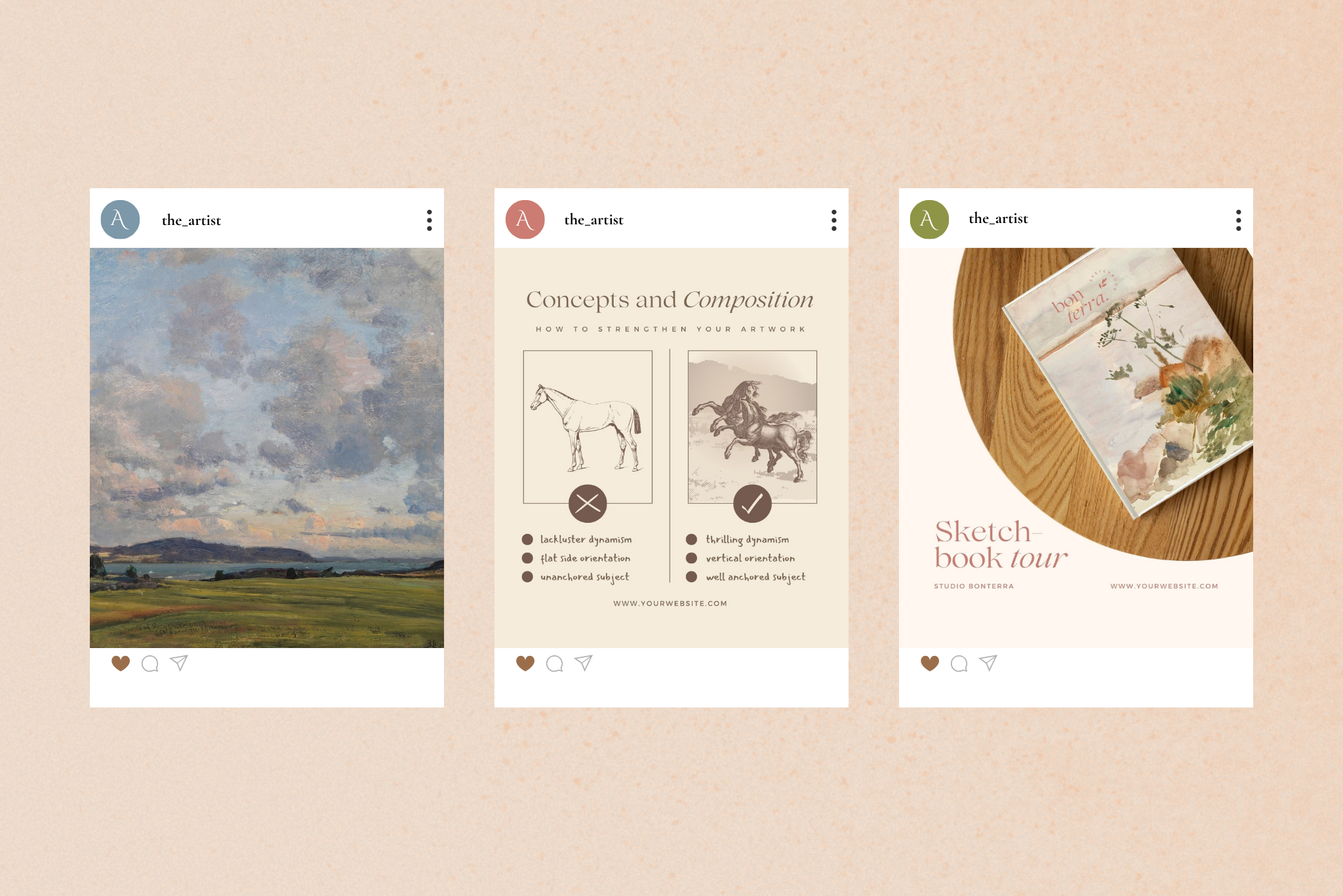 The Artist Canva Social Media Template Bundle 12