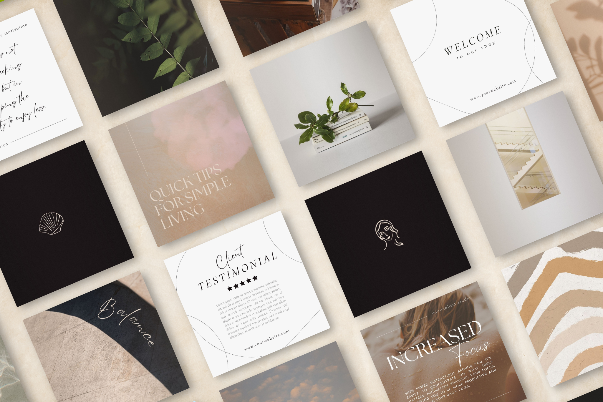 The Minimalist Canva Social Media Template Bundle 14