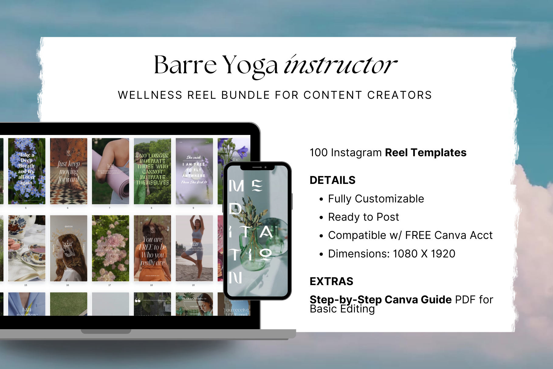 Barre Yoga Reels Template Bundle 2