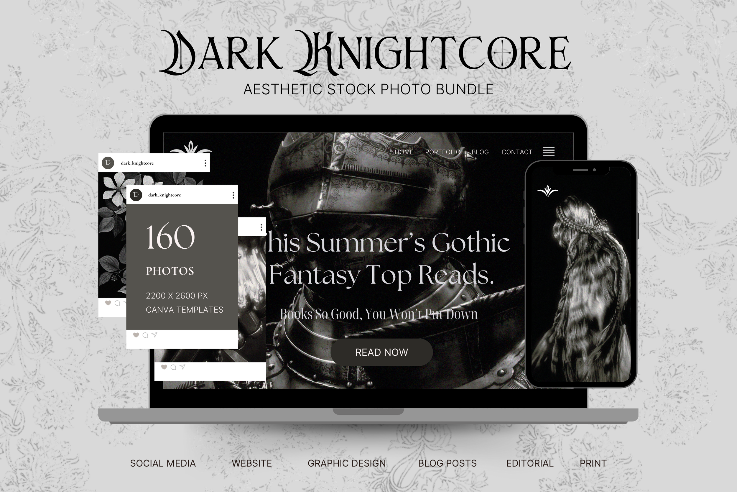 Dark Knightcore Stock Photo Bundle 2