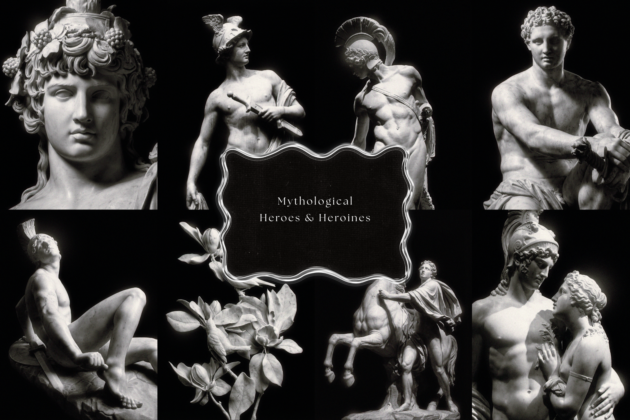 Classical Sculpture Stock Photo Bundle 16