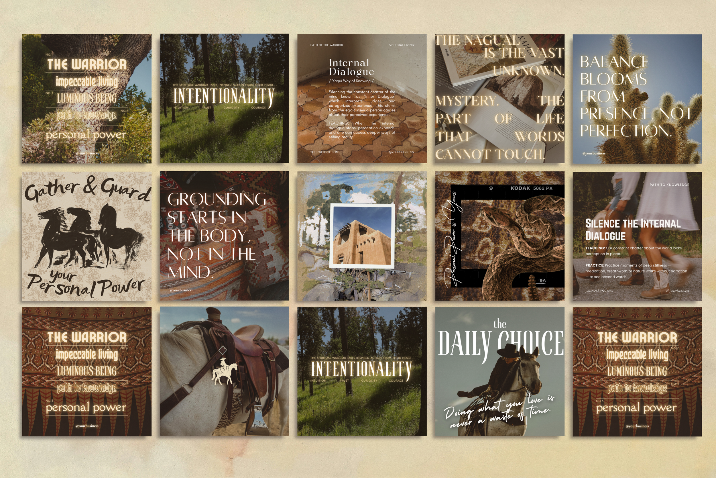 The Warrior Canva Template Bundle 10